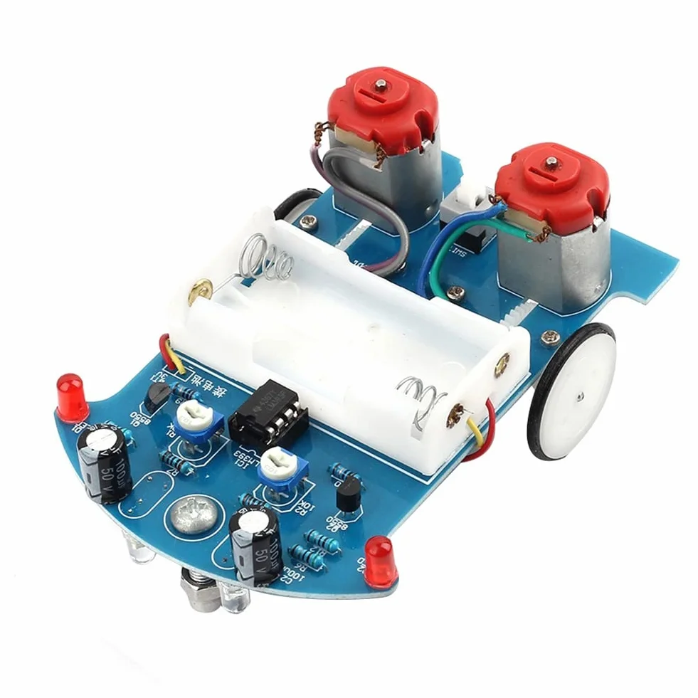 ISTOVO 1 zestaw do lutowania ćwiczeń, zestaw do nauki elektroniki Smart Car Project Kits Track Following RCar DIY DIY Electronic Kit DIY Electronic Kit