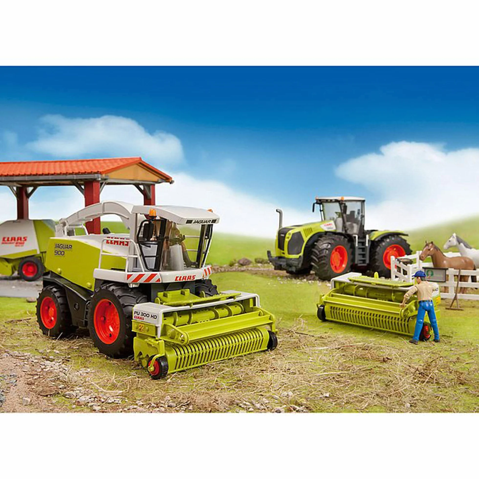 bruder 03015 - Claas Xerion 5000 - 1:16 Pojazdy, ciągnik, buldog, farma, rolnictwo, świat, zabawki
