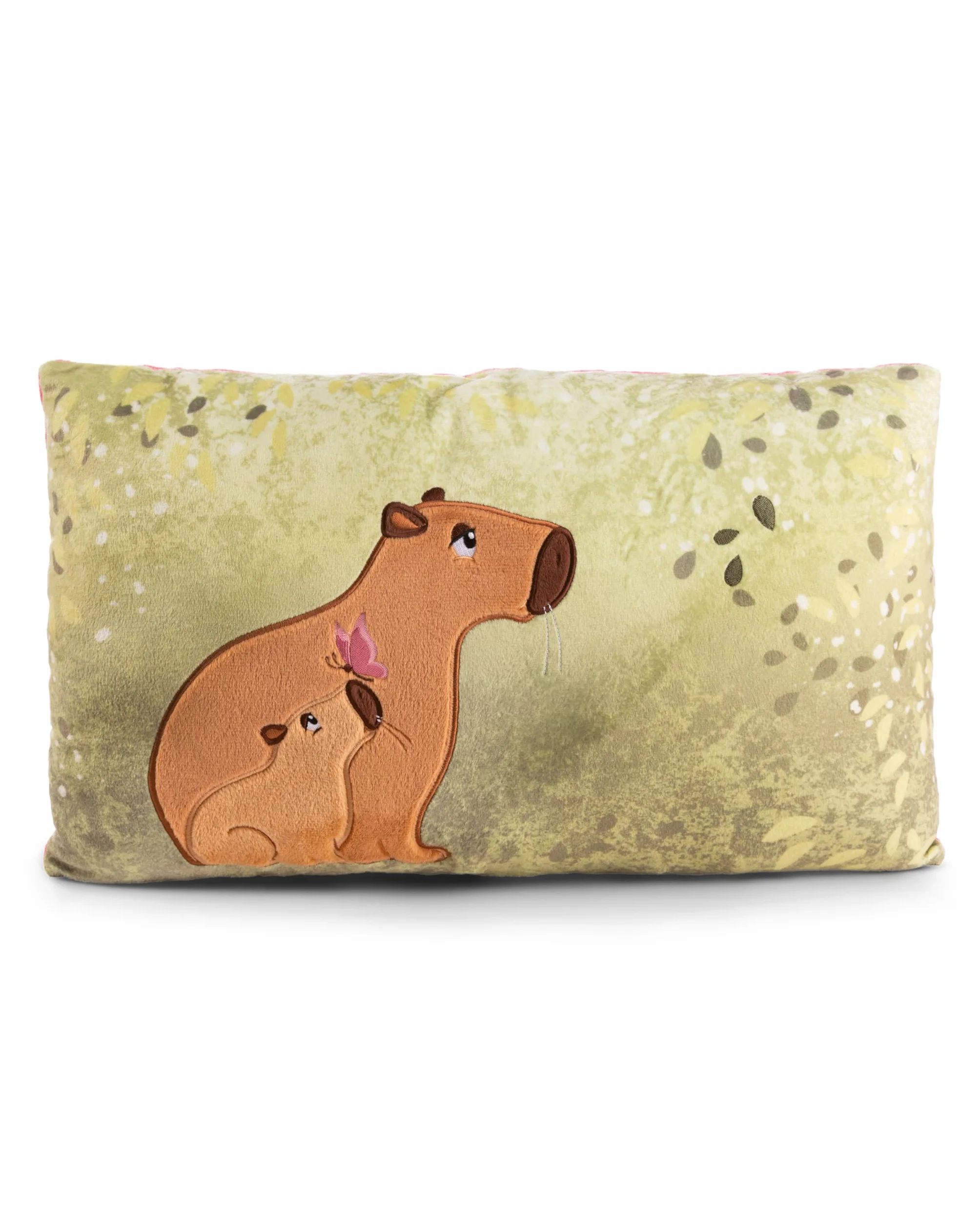 NICI poduszka przytulanka Capybara Capy-Barbara 43 x 25 cm - Puszysta poduszka przytulanka Capybara dla dziewczynek, chłopców i niemowląt, prostokątna poduszka pluszowa - 61226