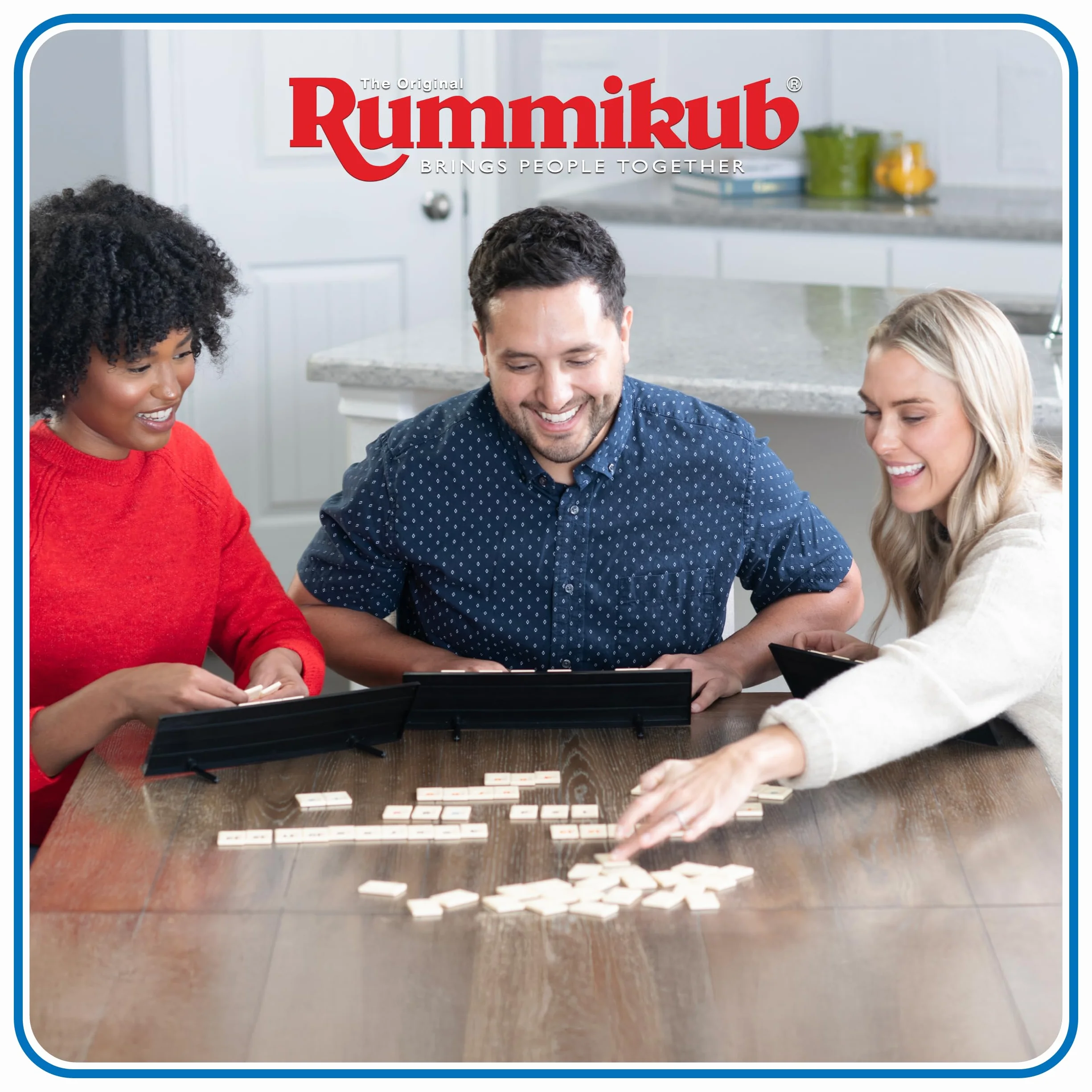 Goliath RUMMIKUB Original Classic, gra planszowa dla dorosłych i dzieci od 6 lat, strategia numeryczna, zabawka edukacyjna dla 2-4 graczy, wspiera logiczne myślenie, wersja wielojęzyczna