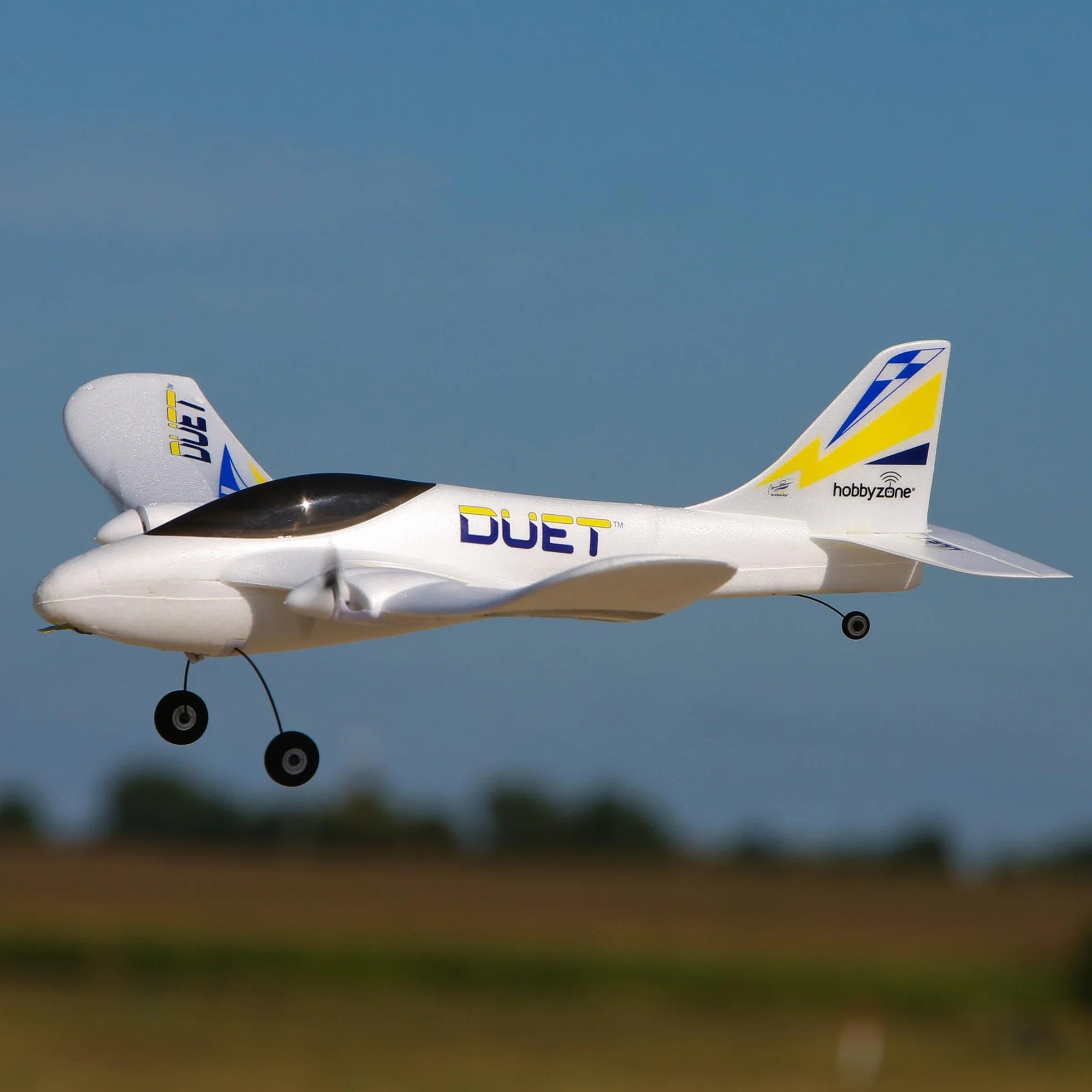 HobbyZone RC Airplane Duet S 2 RTF Everything Needed to Fly is included with Safe HBZ05300