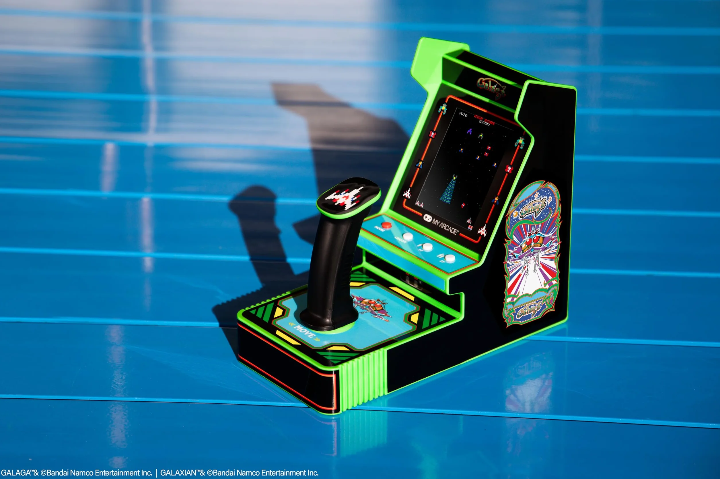 My Arcade DGUNL-7000 Galaga/Galaxian Joystick Player Portable Retro Arcade (2 GAMES IN 1)