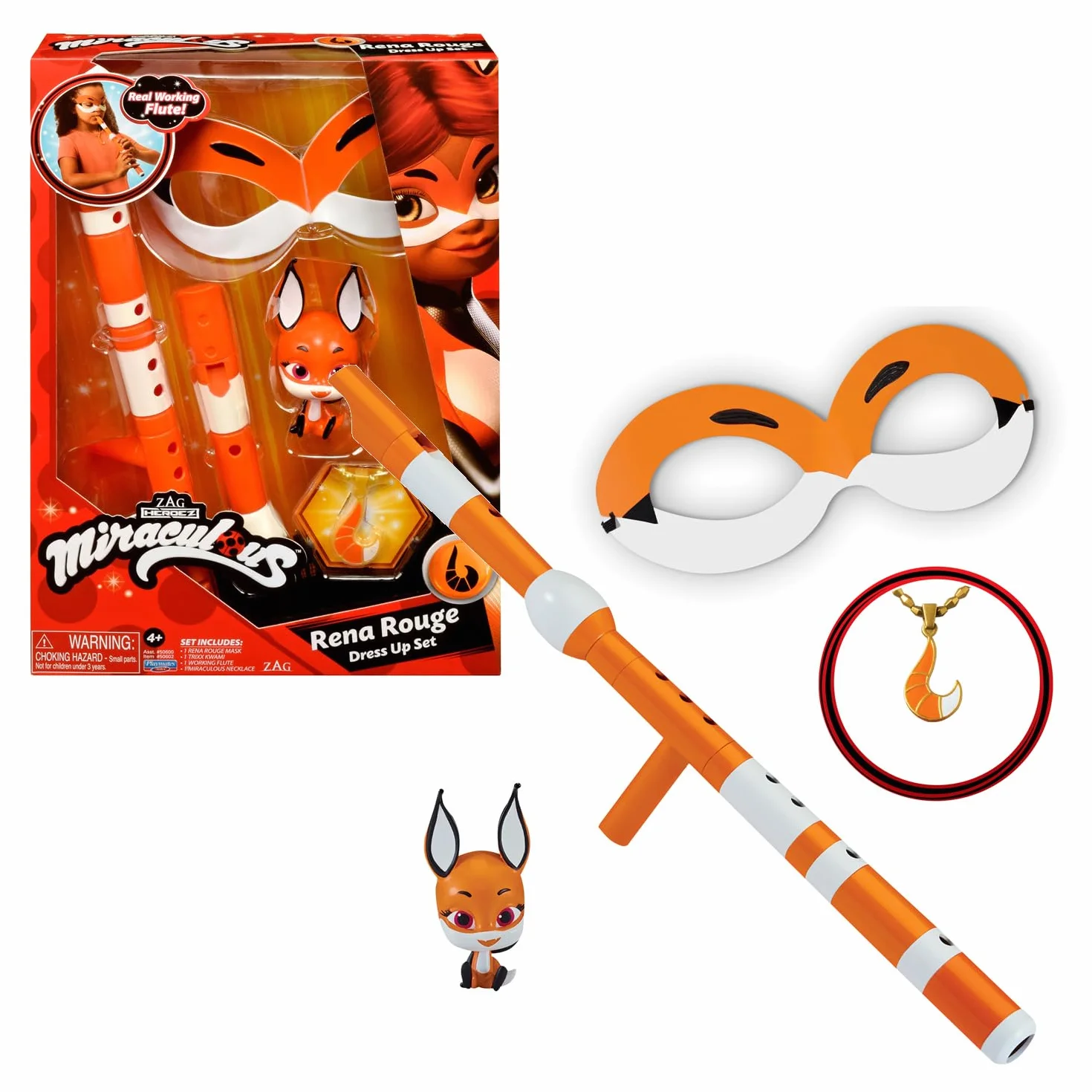 Miraculous: Tales Of Ladybug And Cat Noir Rena Rouge zestaw do odgrywania ról Rena Rouge kostium dziecięcy fantazyjny strój zestaw maska i akcesoria biedronka superbohater kostiumy dla dziewcząt i