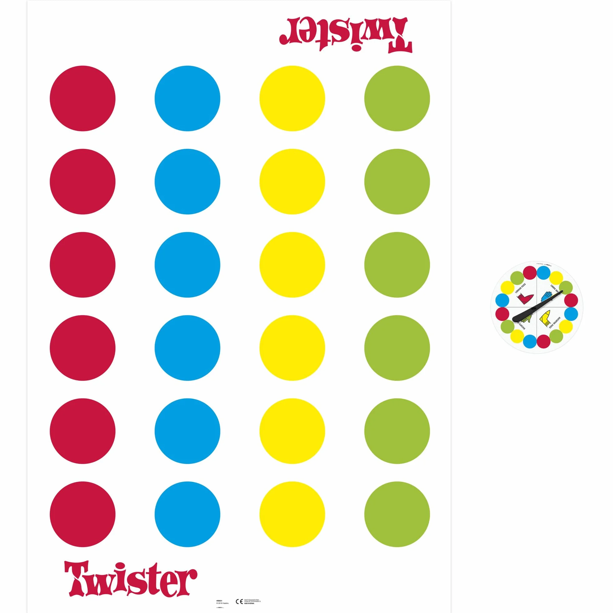 Hasbro Gaming Twister Gra Towarzyska, Wielokolorowy, Od 8 lat