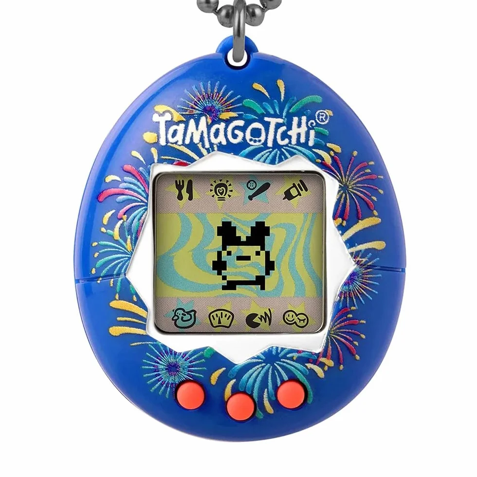Bandai Tamagotchi Original Festival Sky Shell Cyber Pet zabawka dla dorosłych i dzieci z łańcuszkiem
