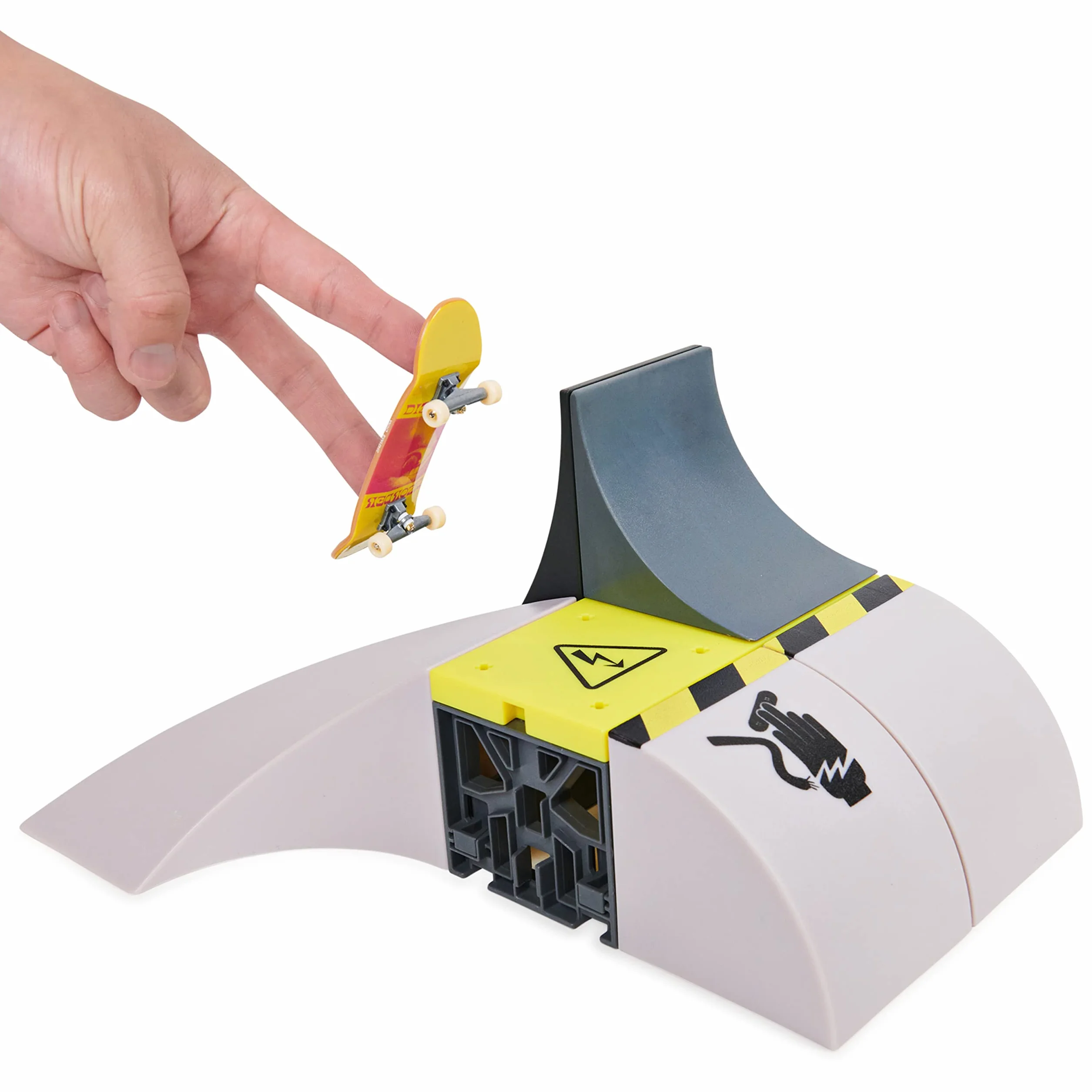 Tech Deck X-Connect zestaw startowy – Power Flippin' zestaw ramp z autentyczną tablicą na palce i akcesoriami
