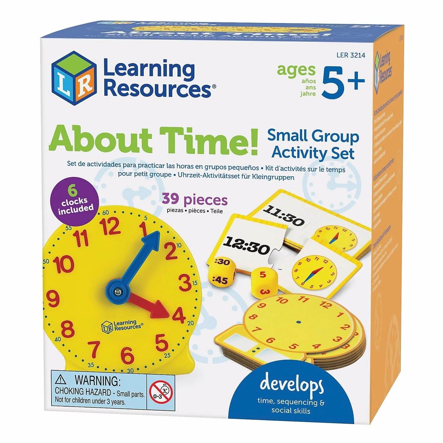 Learning Resources O Czas! Ma?y Grupa Aktywność 39-Kawałek Zestaw