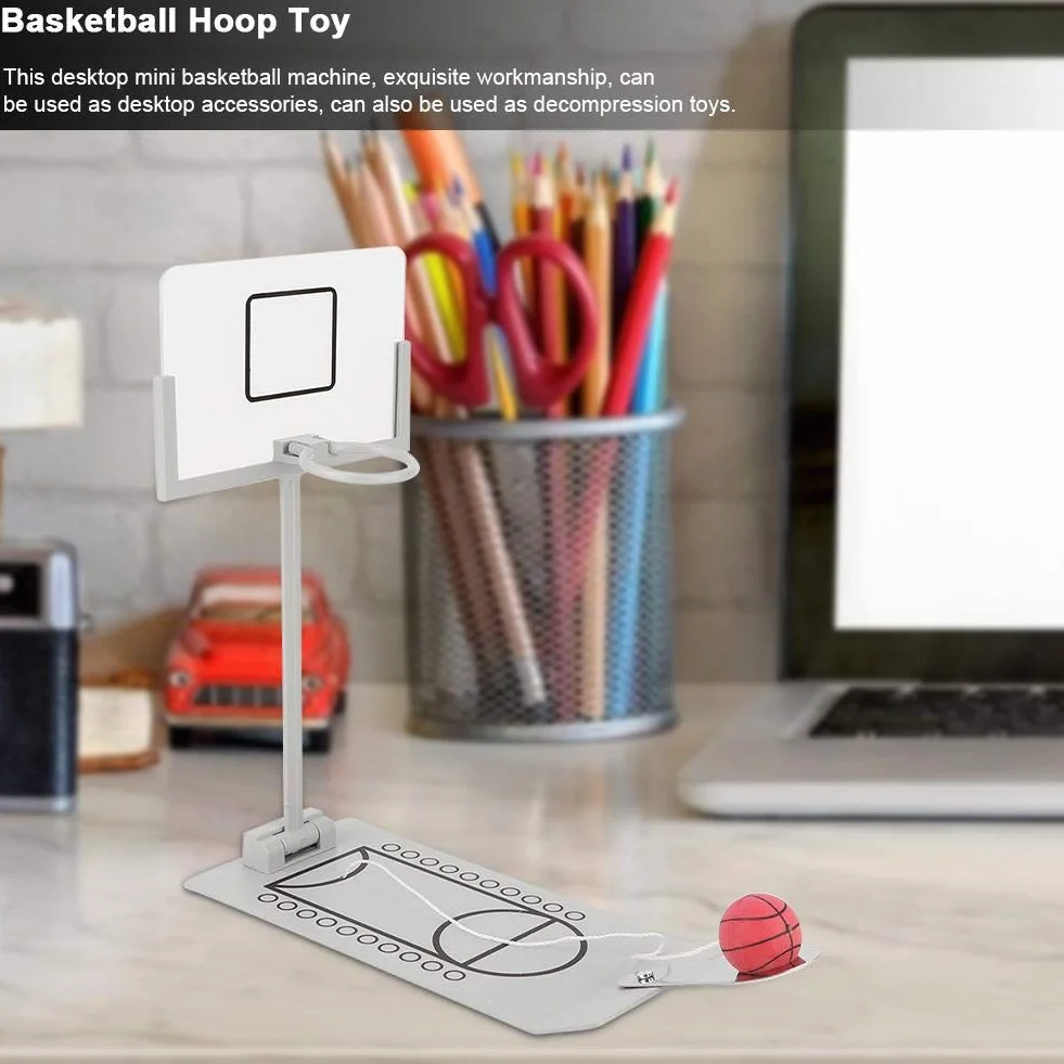 Basketballkorb Spielzeug Desktop Ornament Miniatur Basketball Dekoration lustige Finger Sport