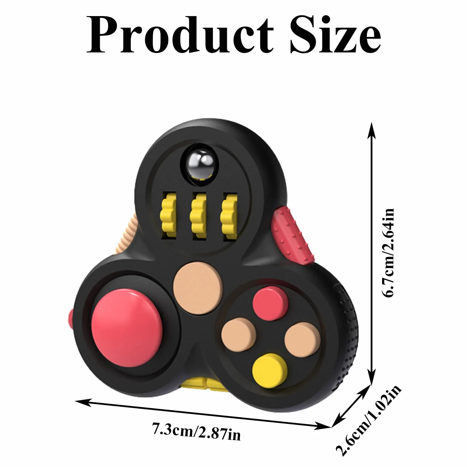 Fidget zabawka na palce, kostka, 3 sztuki, odprężająca kostka, zabawka, lęk, relief, 6 różnych funkcji, zabawka Fidget, zabawka na palce, aby zmniejszyć stres w przypadku nerwowości