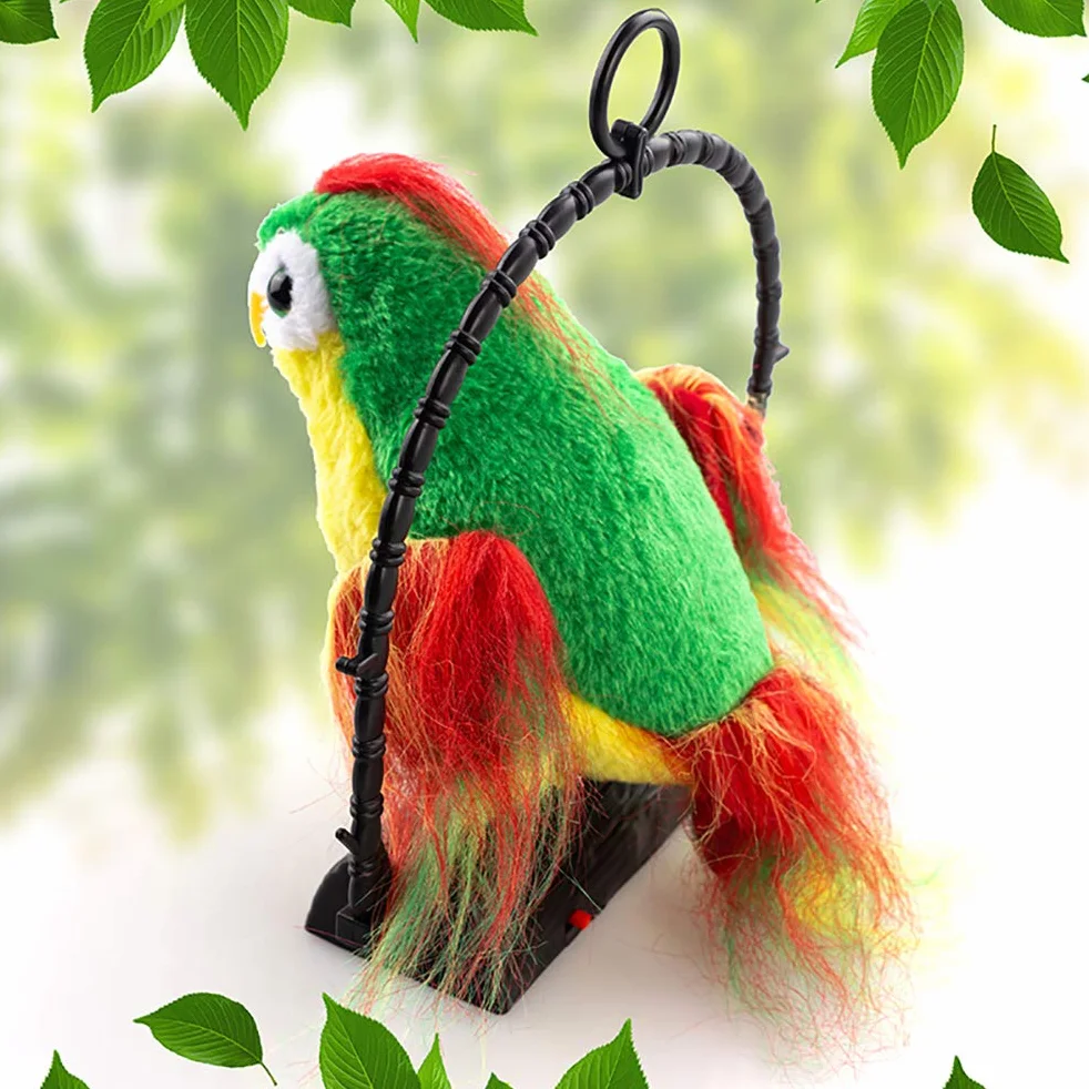 Sonew Mówiąca Pluszowa Zabawka, Która Powtarza Twój Głos - Urodziny dla Dzieci - Interaktywna i zabawna! (GREEN)