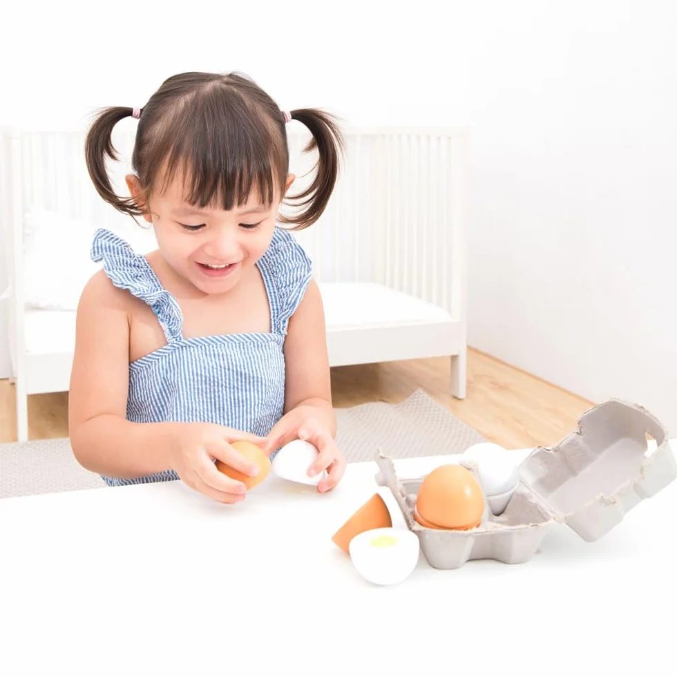 New Classic Toys Winne drewniane jajka edukacyjna gra imitacyjna dla dzieci