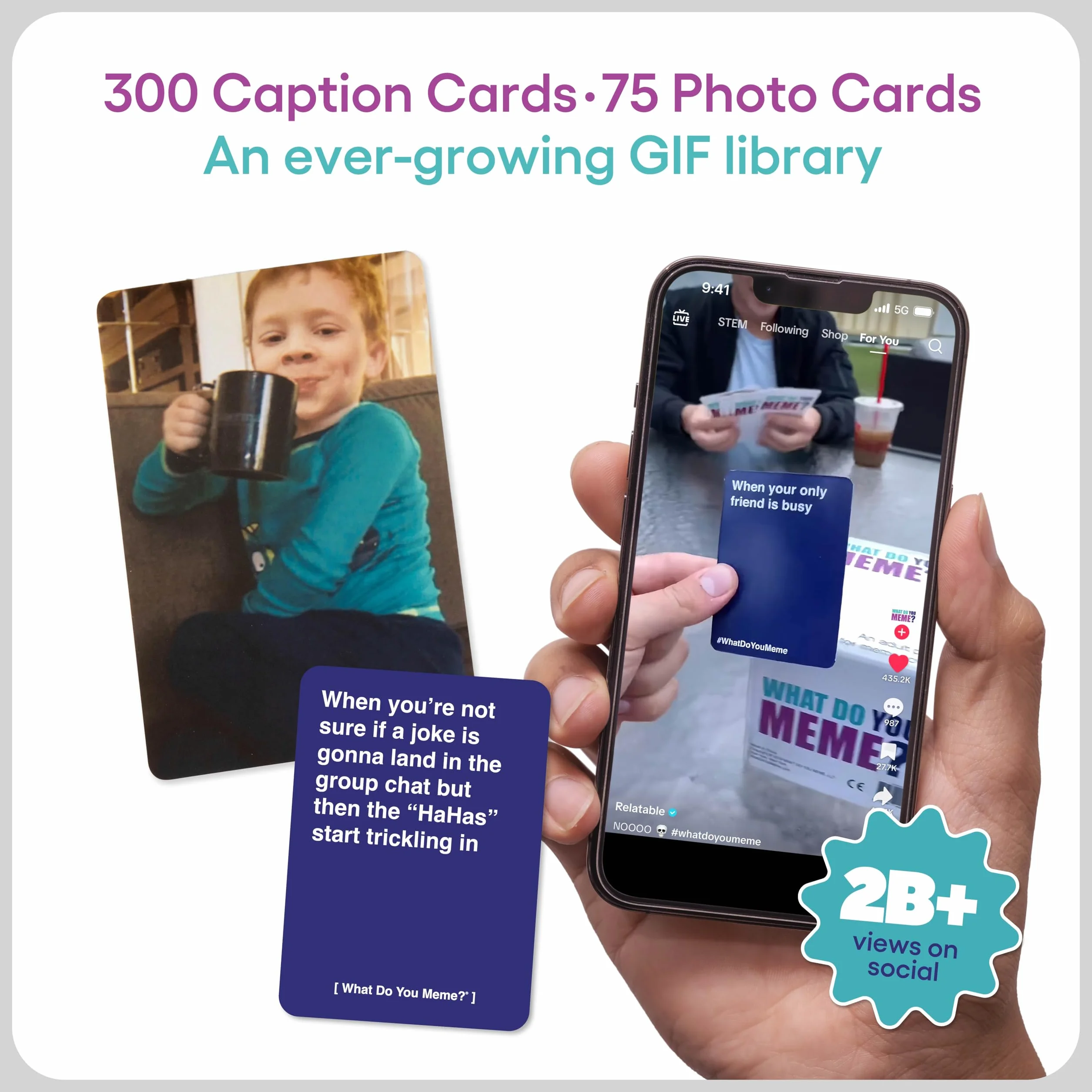 WHAT DO YOU MEME? Core Game, Now Including GIF's by Relatable, The Essential Adult Party Game for Meme Lovers, A Fun White Elephant Gifts and Stocking Stuffers