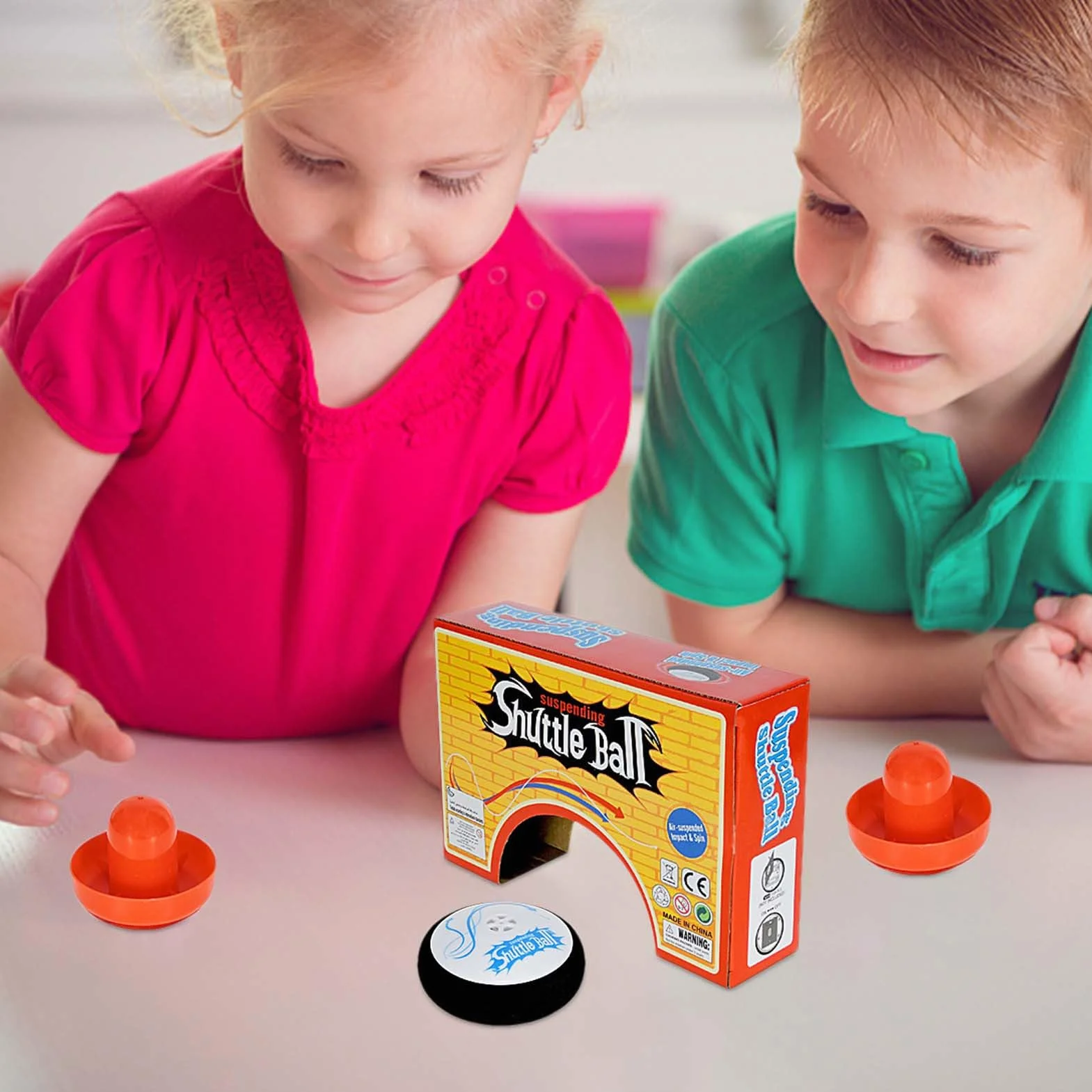 Hockey Pucks - Mini Hover Disc, Electric Sliding Paddle Set for Kids Play, Tabletop Hockey with Fast Action, Game Equipment, Novelty Puck for Indoor Sports and Fun