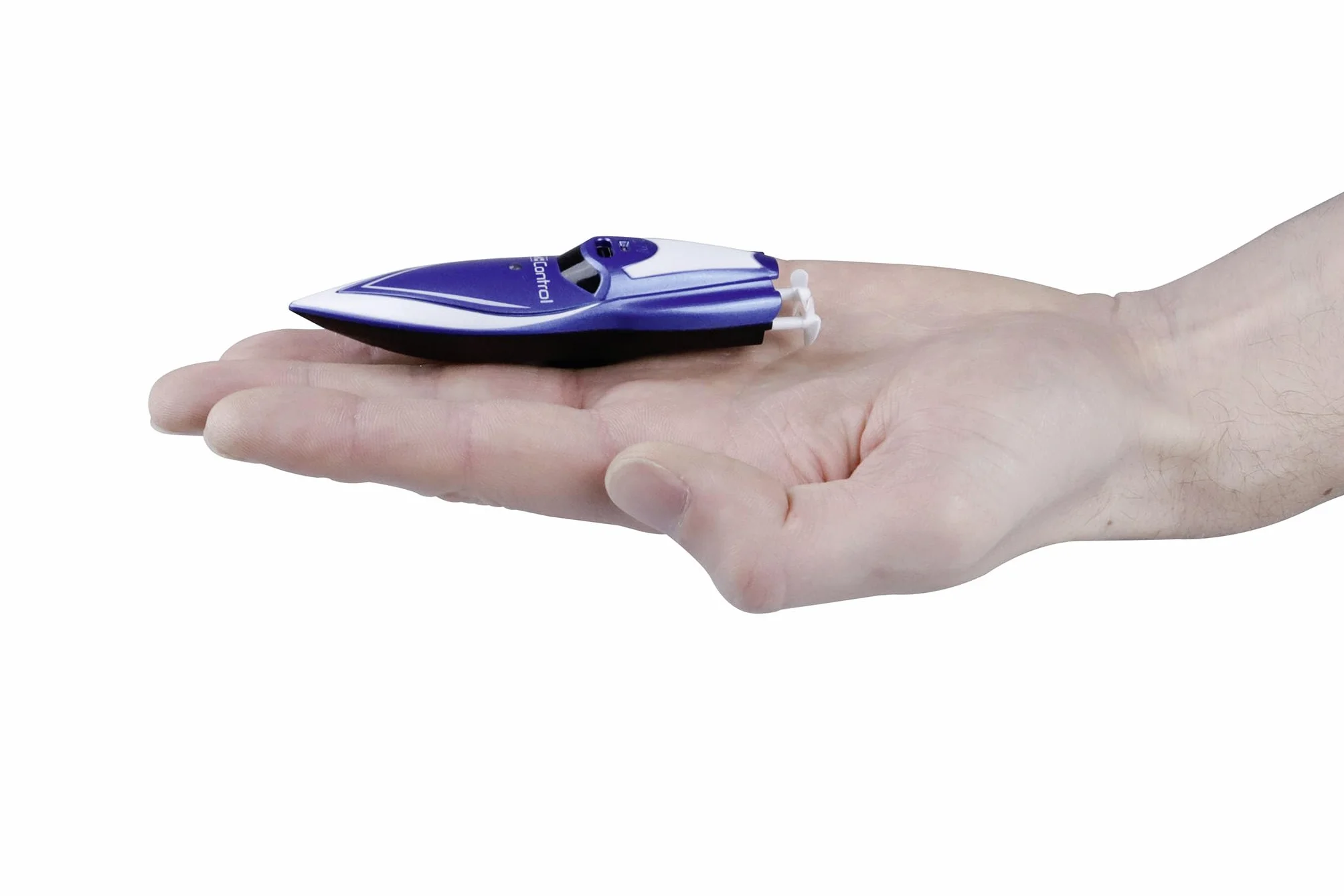 Revell Control 23570 Mini RC Speedboat-Blue z precyzyjnym sterowaniem 2,4 GHz, długość 7,5 cm