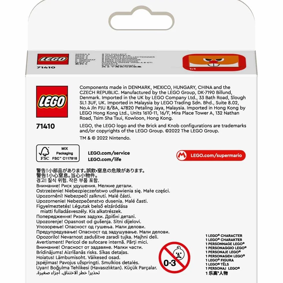 LEGO Super Mario 71410 Zestawy postaci — seria 5 | Kolekcjonerski prezent dla dzieci w wieku od sześciu lat (47 elementów)