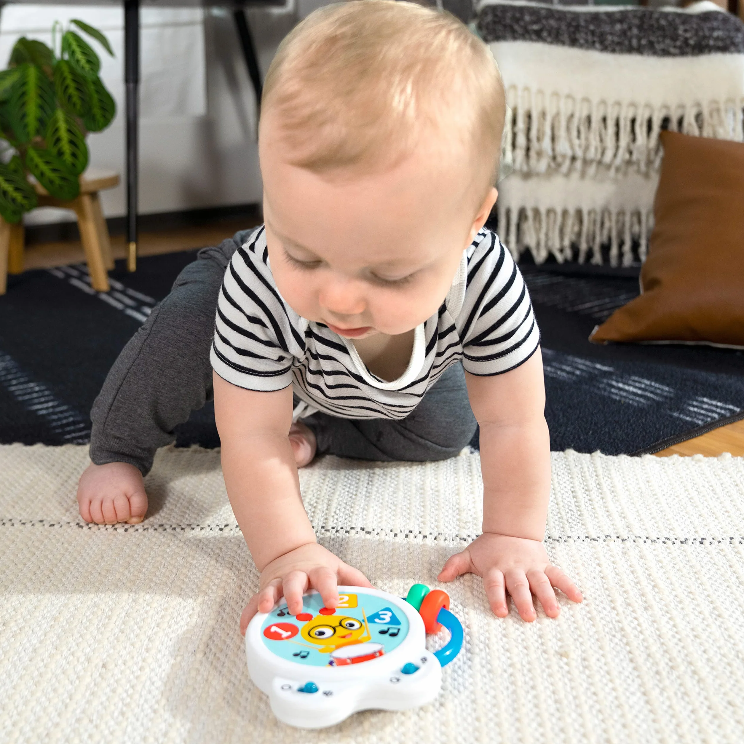Baby Einstein Tiny Bęben muzyczny, zabawka, wiek 3+ miesięcy, Bead Chaser