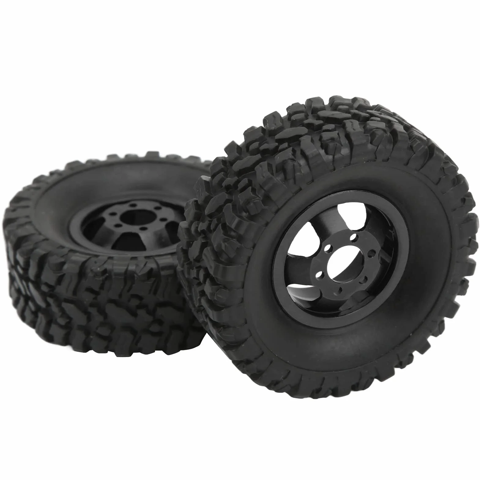 Gumowa opona ze stopu aluminium piasta koła do WPL C14 C24 B14 B24 B16 B36 1/16 RC Car Upgrade część czarna