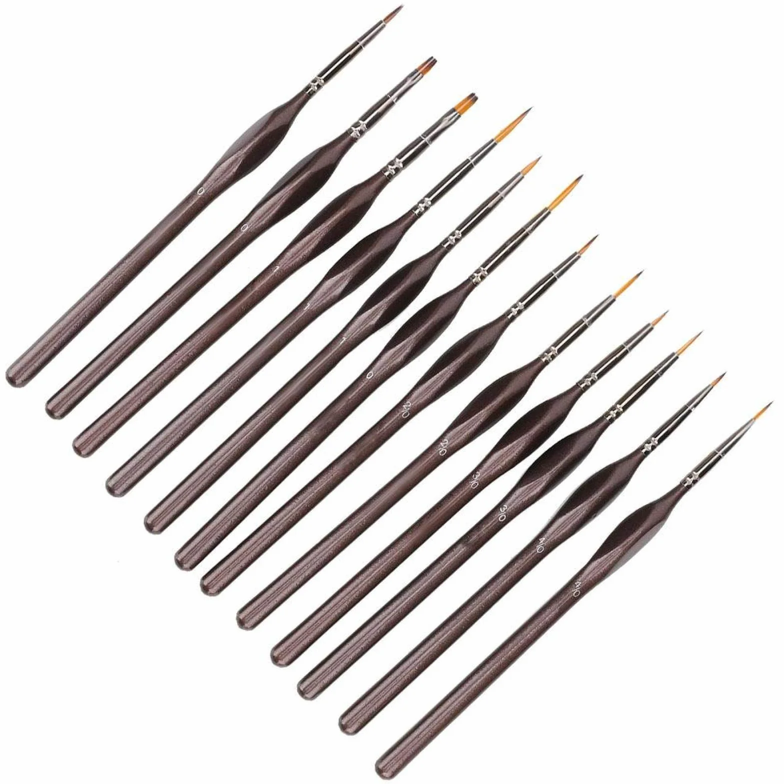 12 szt. ma?y miniaturowy zestaw p?dzli do malowania pins delikatna wk?adka szczotki do malowania artystycznego zestaw narz?dzi do malowania z torb? do Paintbrushes