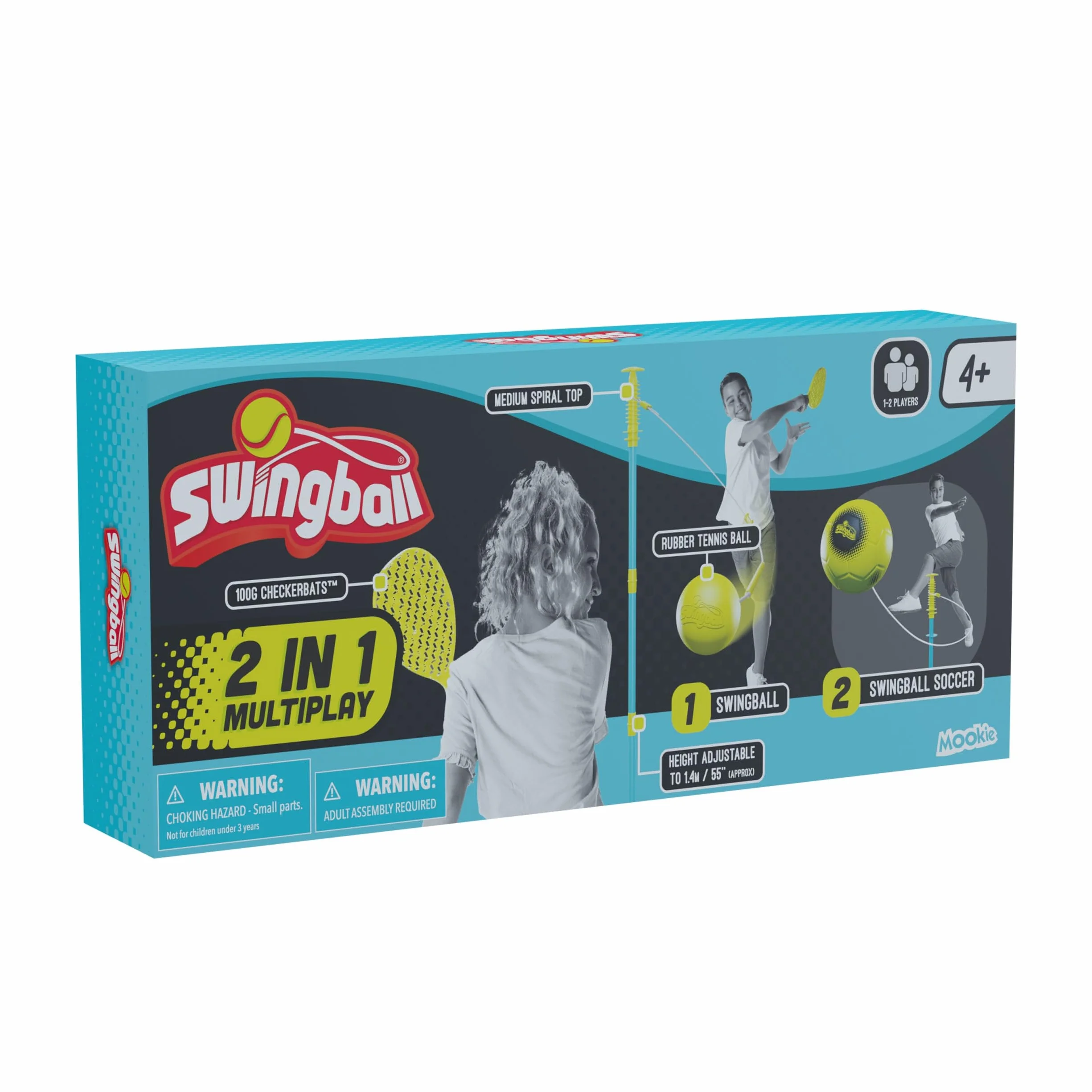Swingball Zestaw gier 2 w 1 Wszystkie powierzchnie, niebieski