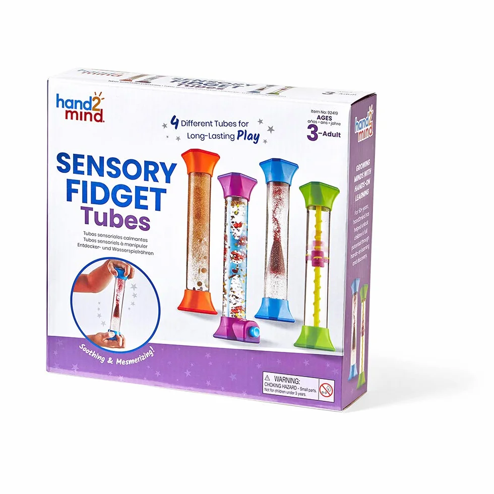Learning Resources hand2mind Sensoryczny Denerwowac Rury 4-Kawałek Zestaw, Wielobarwnosc