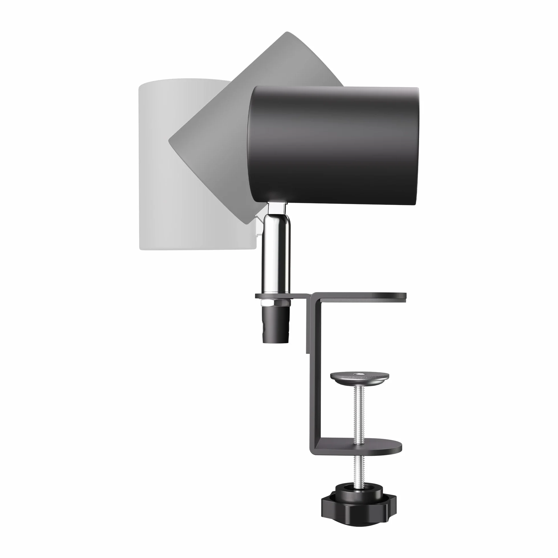 ledscom.de Lampa zaciskowa WAIKA, przełącznik, czarny mat, w zestawie żarówka LED GU10, 468lm ciepła biel