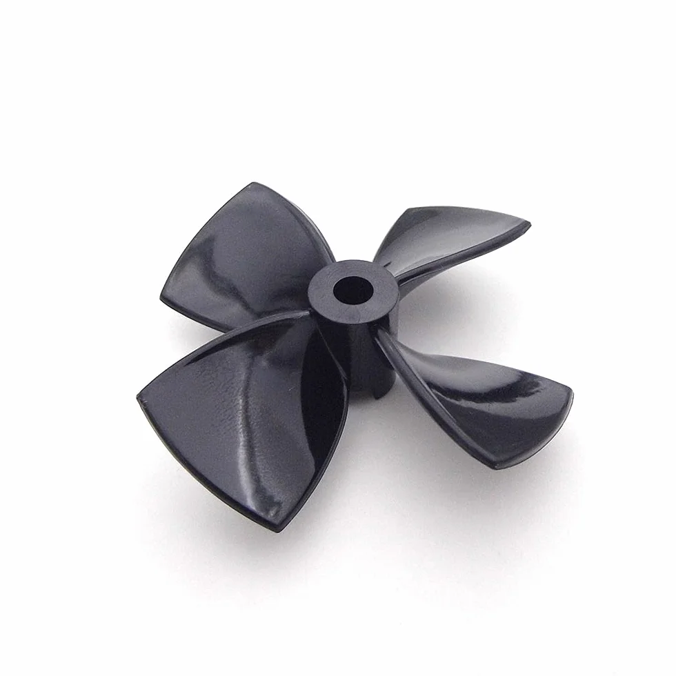 RC Boat Propeller 4 Blades 60mm 70mm 80mm PC Prop 5mm Shaft For RC Boat Tug Bait Fishing Boat