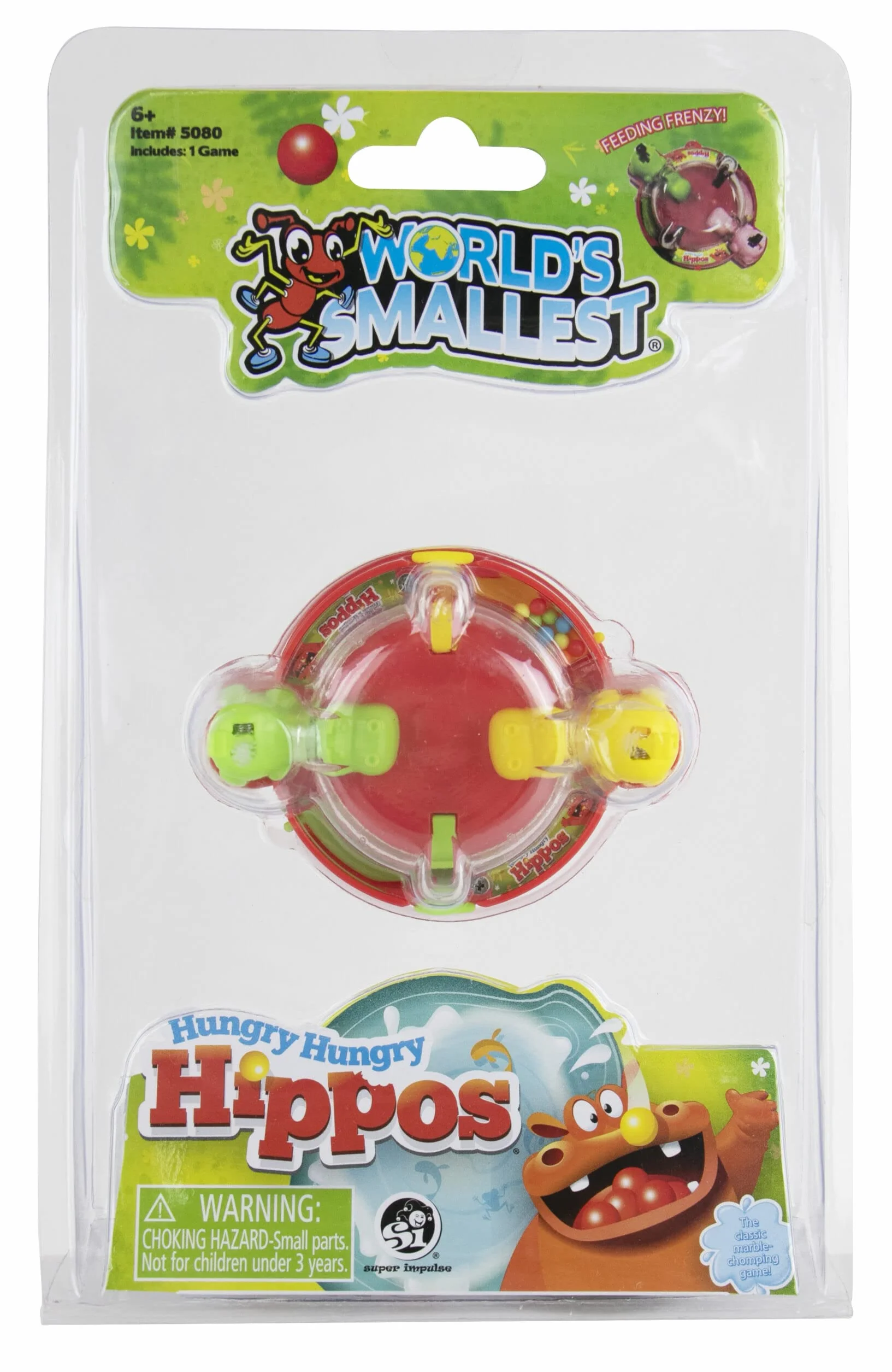 World's Smallest Hungry Hungry Hippos, super zabawa na świeżym powietrzu, podróż i rodzinny wieczór gier, wielokolorowy, miniaturowy