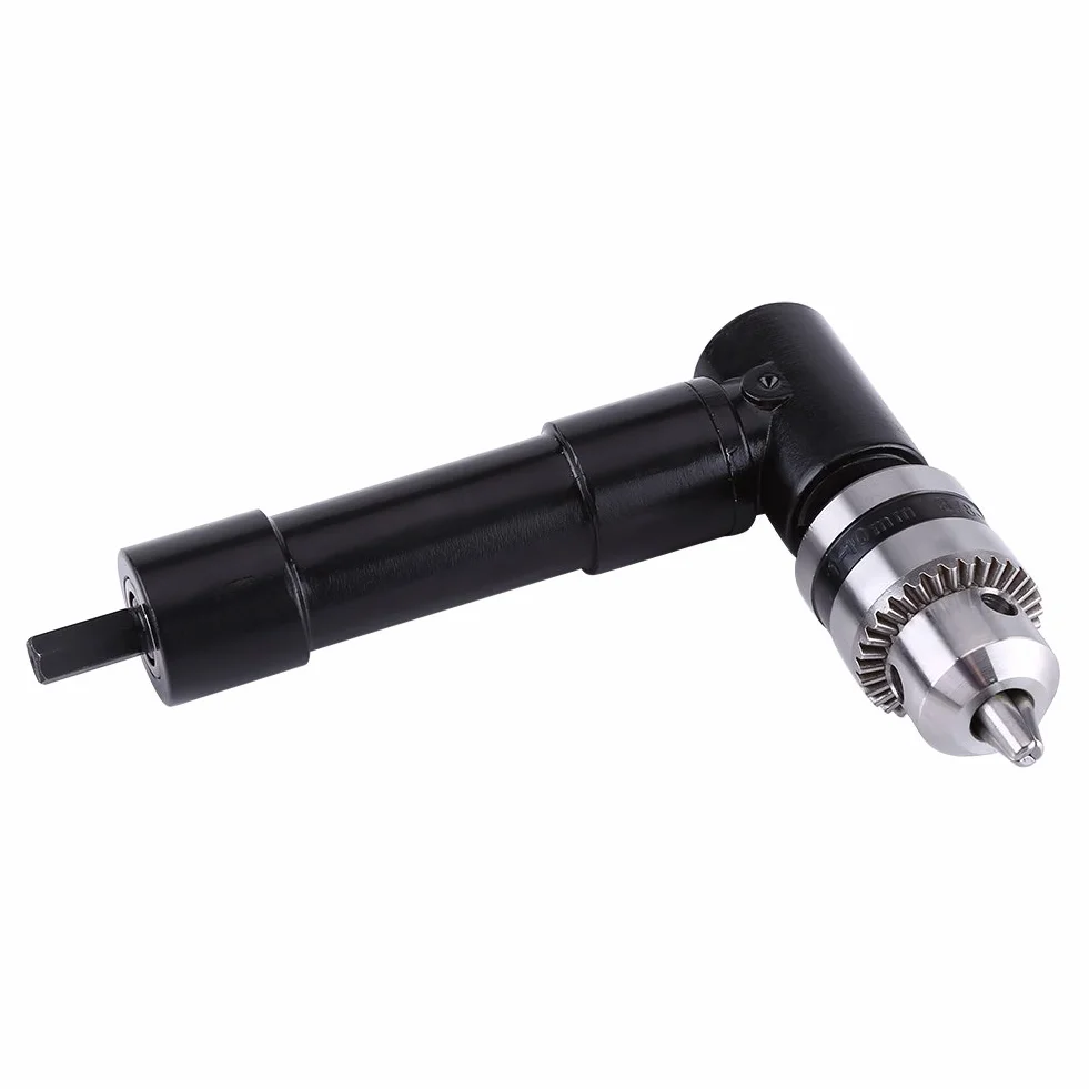 Adapter uchwytu wiertarskiego z prawym kątem, Jectse 90 stopni kąt 8 mm, trzpień sześciokątny, Power Elektryczna głowica do wiertarki kątowej z szybkomocującym uchwytem wiertarskim