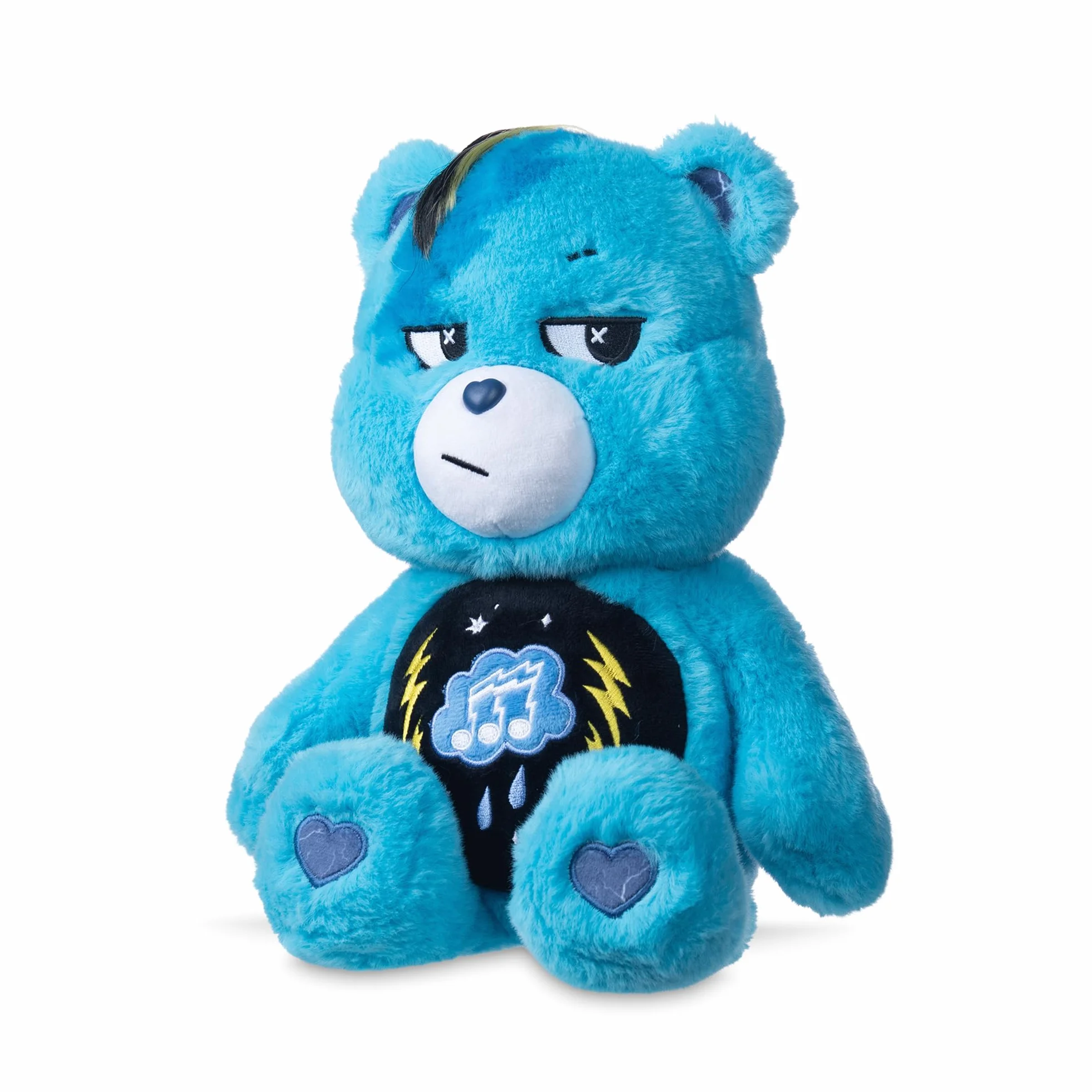 Basic Fun Care Bears 22 cm Maskotka Pluszowa Rock Theme – Grumpy Bear – Edycja ekologiczna – Dla dzieci i fanów