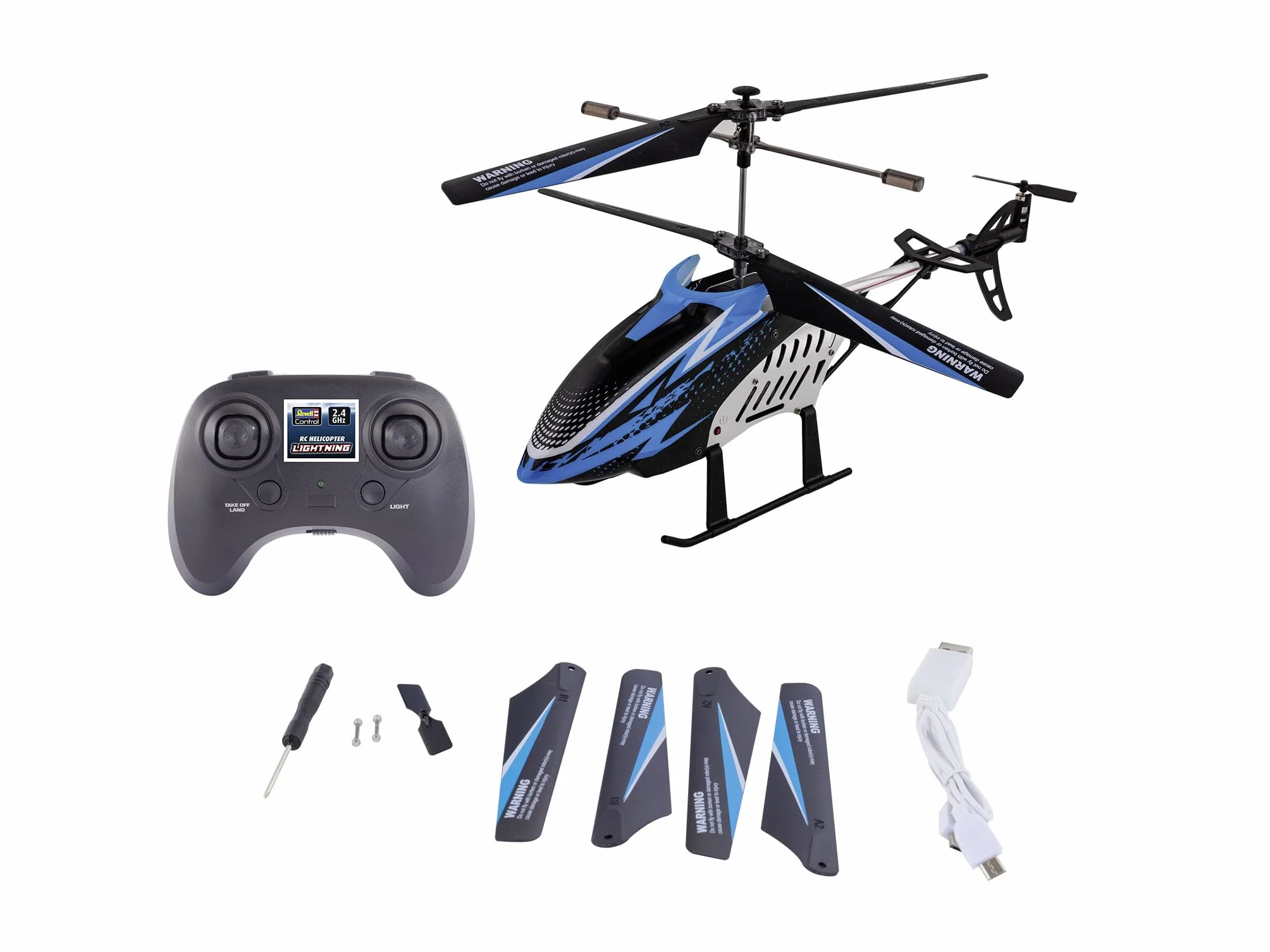 Revell Control 23806 RC Helikopter "Lightning" GHz 4CH z precyzyjnym sterowaniem 2,4 GHz