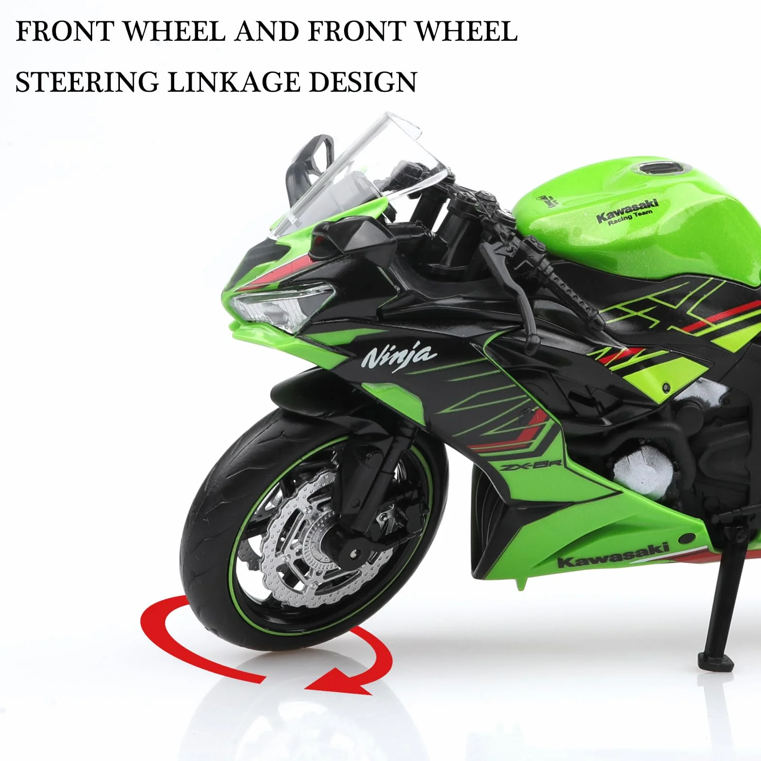 TOKAXI 1/12 skala Kawasaki Ninja Z6 odlewane plastikowe motocykle, model motocykla Kawasaki, zabawka motocykl Ninja dla chłopców i dziewcząt
