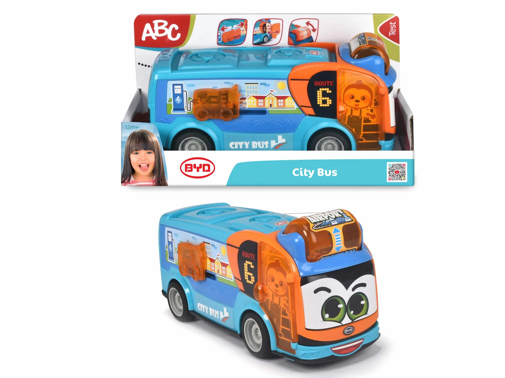 Autobus zabawkowy ABC 204113000 dla niemowląt od 12 miesięcy