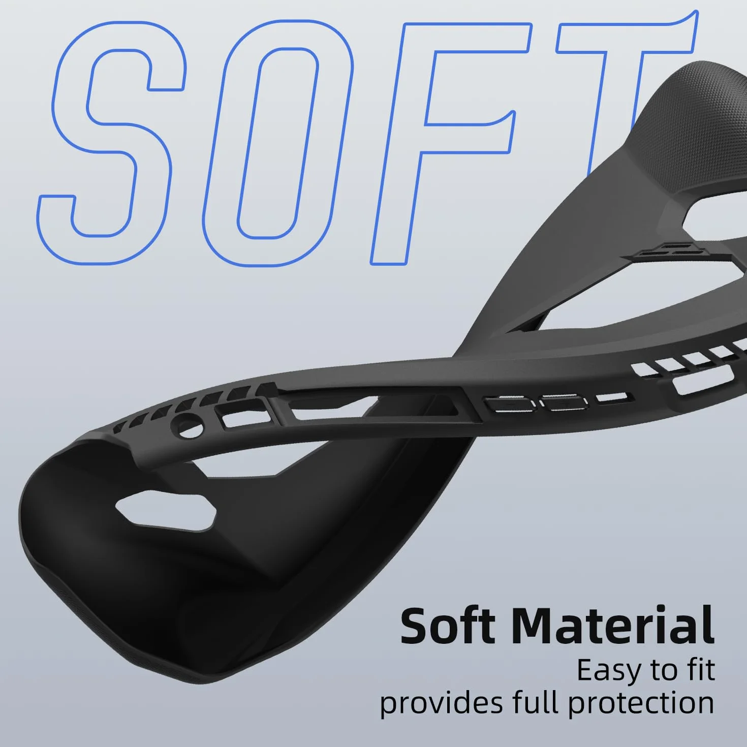 Skull & Co. GripCase Ally for ROG Ally: A Soft Protective Case with Textured Grips Full Protection and Stand, Absorption Non-Slip and Anti-Scratch Cover Design - Frosted Clear