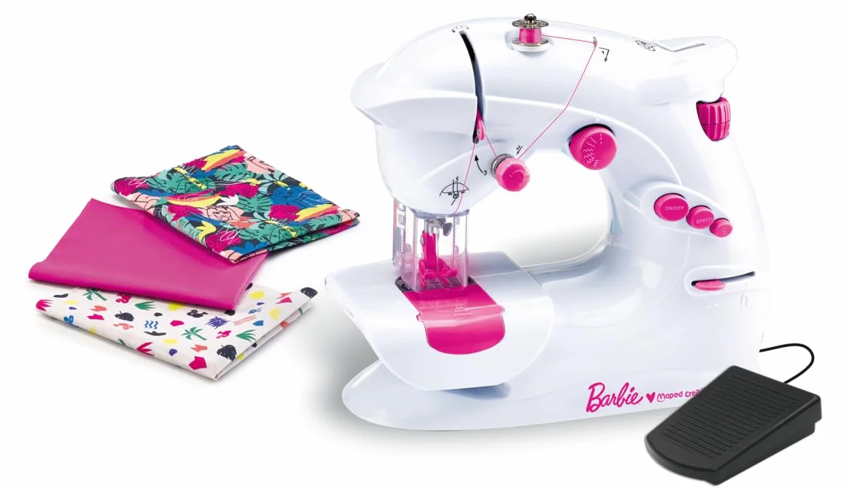 Maped Creativ warsztat krawiecki Barbie – rękodzieło dziecięce – kompletny zestaw do 4 projektów mody – od 8 lat