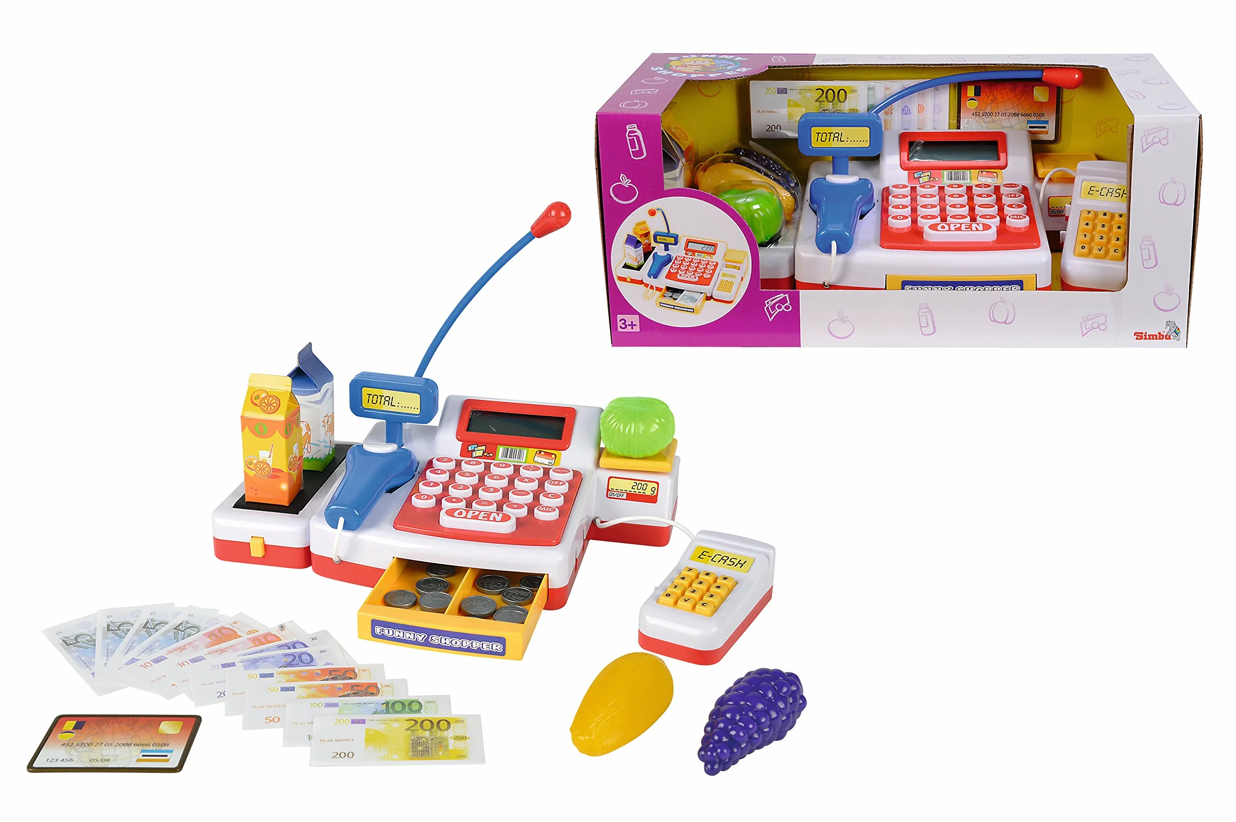 Supermarktkasse mit Scanner