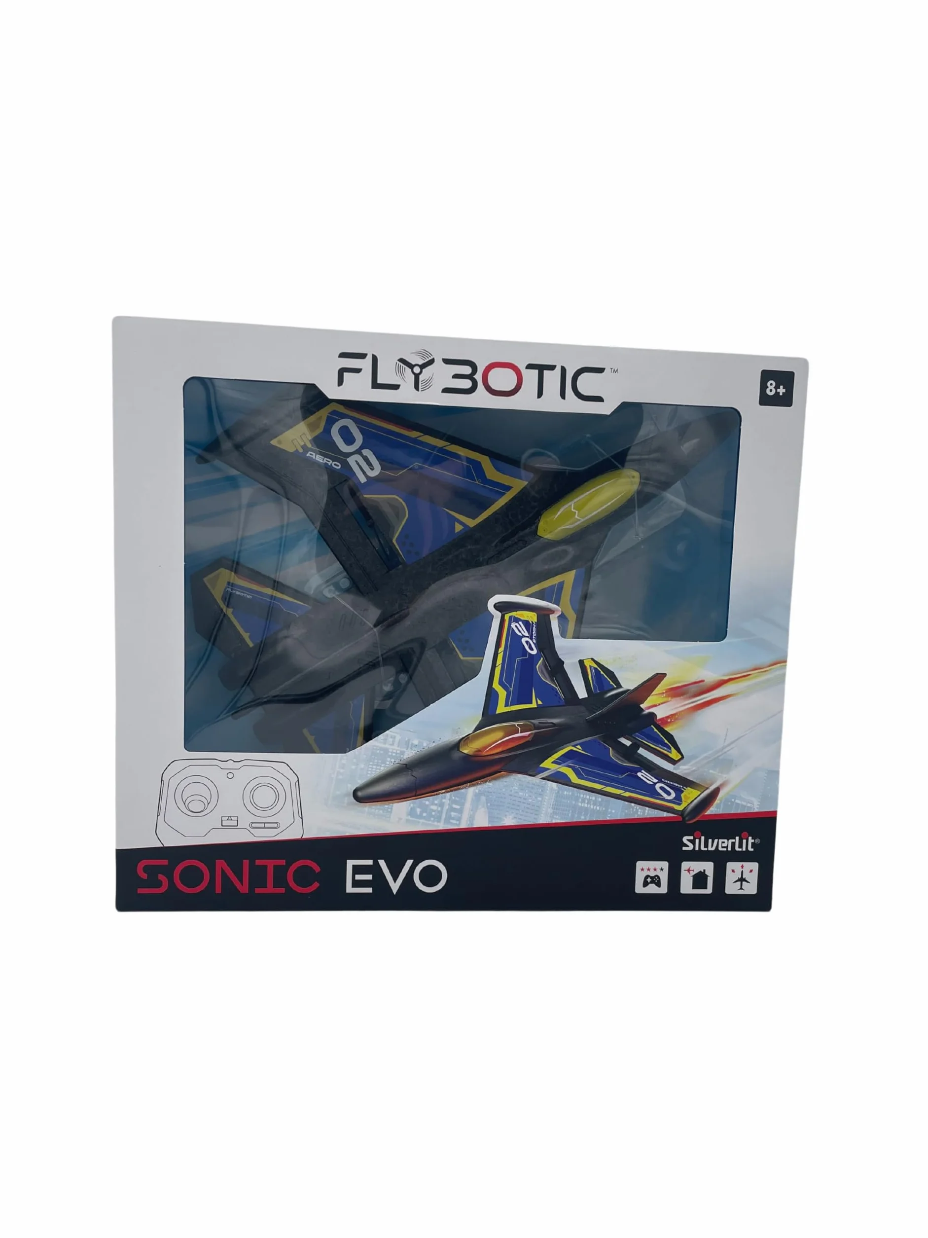 FLYBOTIC - Samolot zdalnie sterowany Sonic Evo - niebieski - 31cm