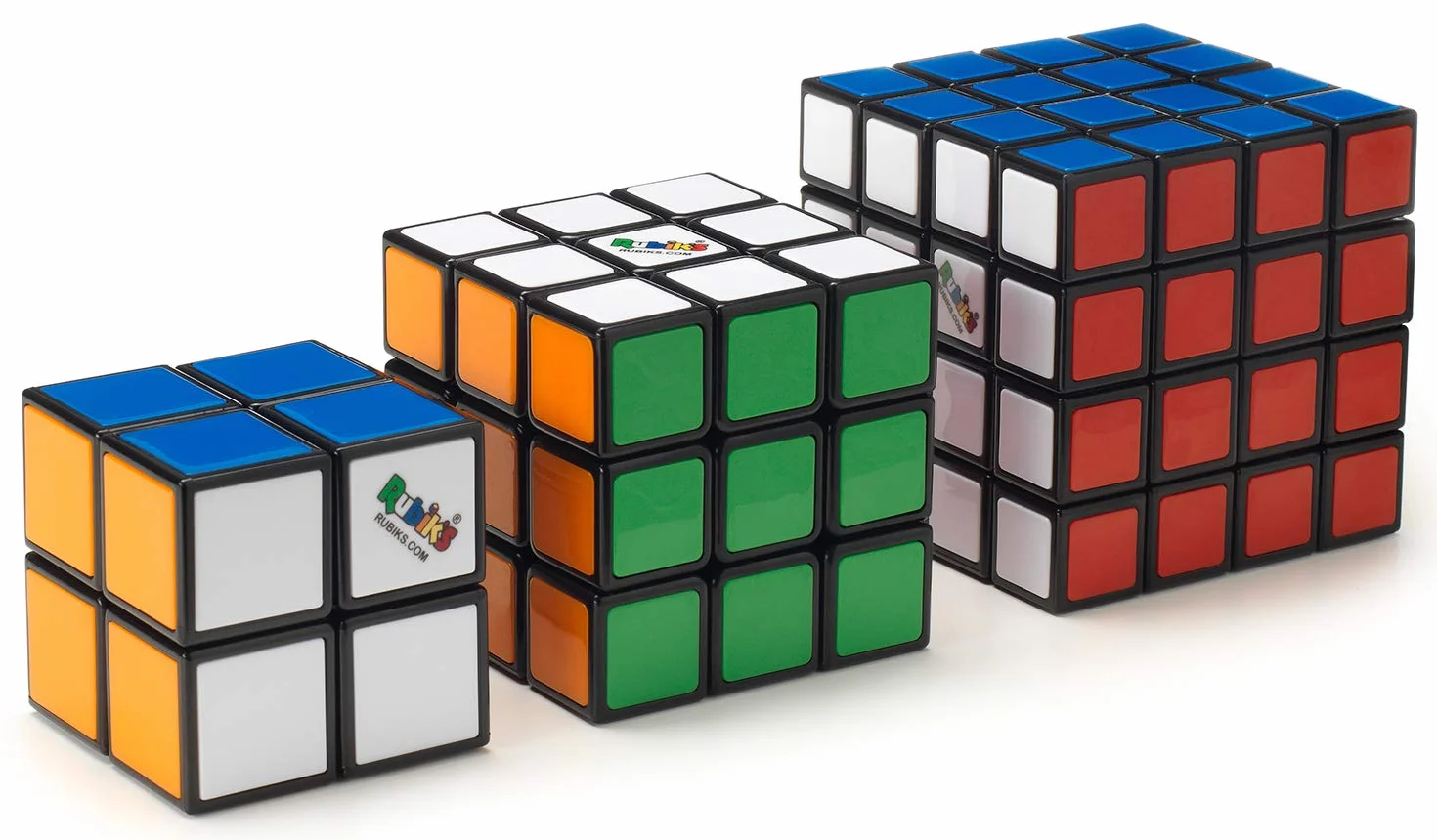 ThinkFun Zestaw upominkowy 76422: Trio, idealny zestaw upominkowy dla fanów zawiera Master 4 x 4, oryginalną kostkę 3 x 3 i Rubik's Mini 2 x 2 [dostępny wyłącznie w serwisie Amazon]