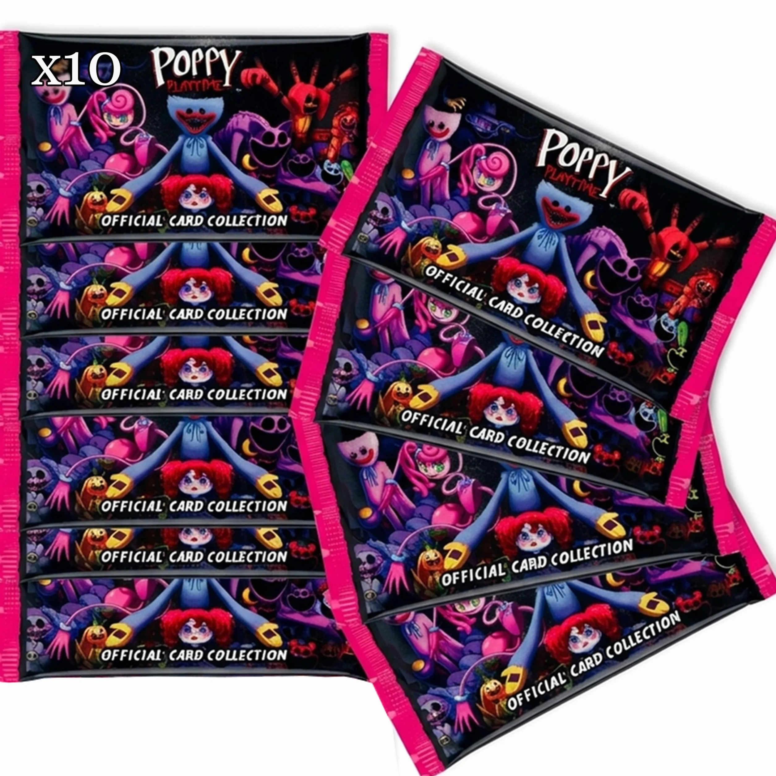 Generico POPY PLAYTIME 10 oficjalnych torebek Diramix, każda saszetka zawiera 5 kart kolekcjonerskich