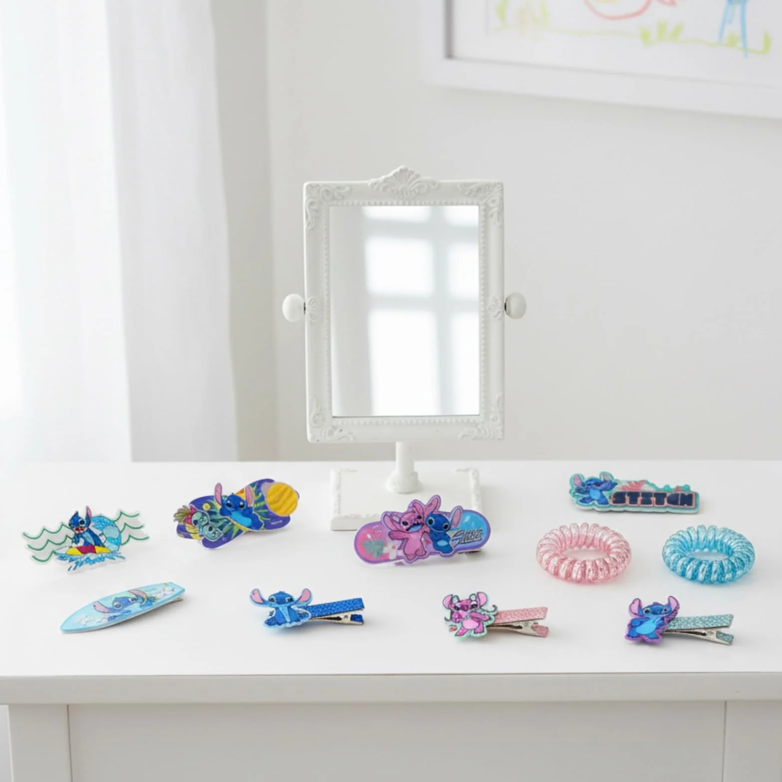 Stitch Akcesoria do Włosów 22 szt Spinki Gumki Dziewczynki 3+