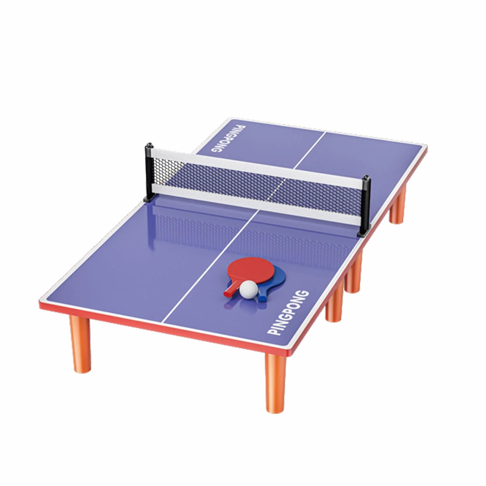 Small Ping Pong Table Set, Compact Ping Pong Table, Foldable Ping Pong Table, Weatherproof Stable Table Tennis Tables, Multi Games Table, Easy To Use, Portable for Kids Adults Game Rooms