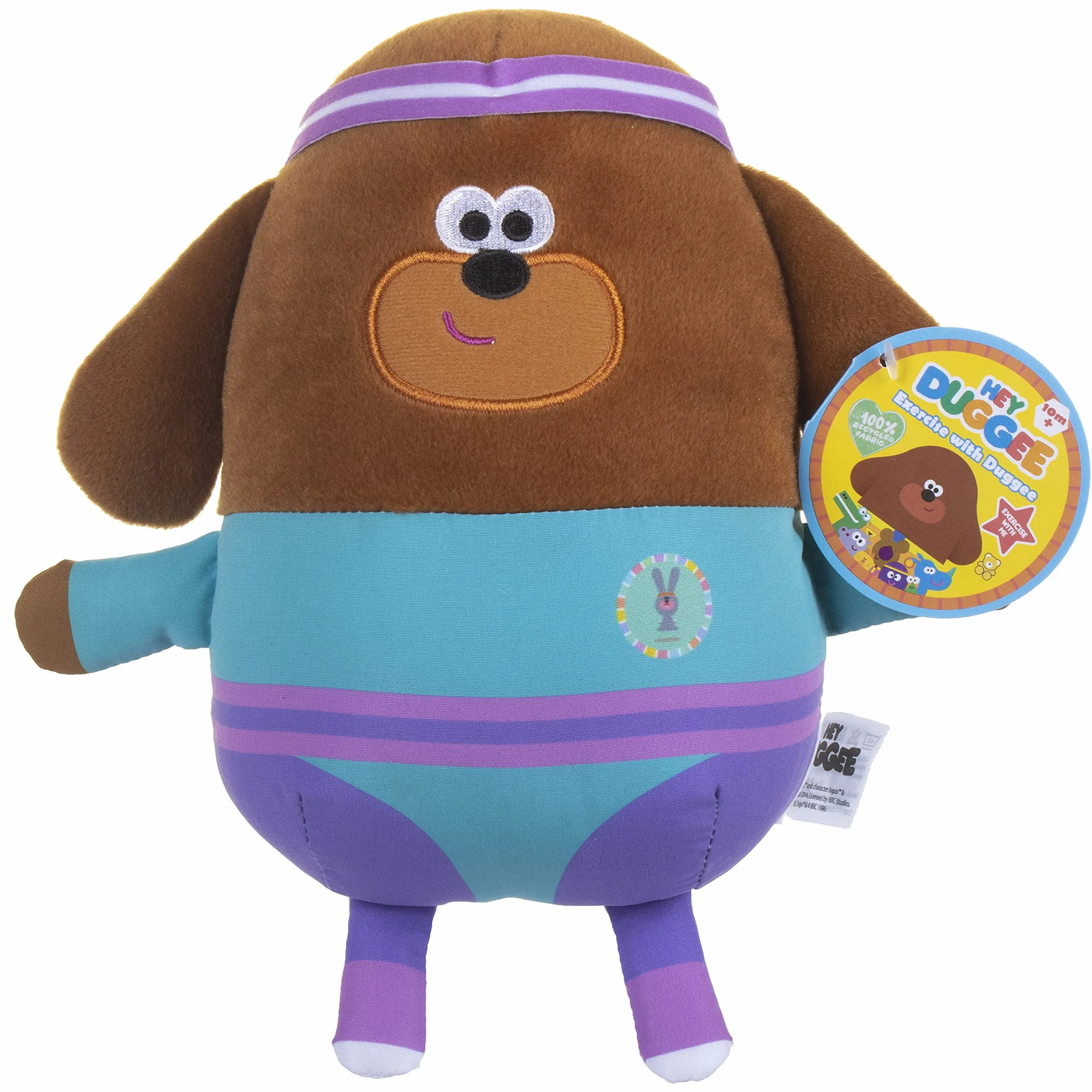 Hey Duggee 2157 Fitness Duggee, miękka zabawka, brązowa