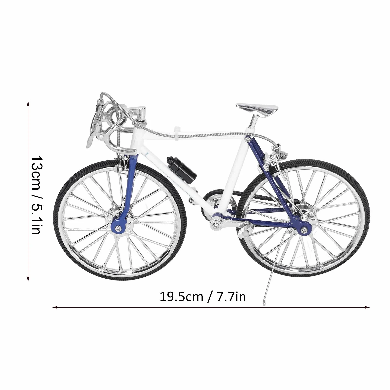 Ozdoba Modelu Mini Roweru, 1:10 Kolekcje Rowerów o Wysokiej Symulowanej Stopie Retro Miniaturowa Figurka Kreatywna Figurka Rowerowa Decor