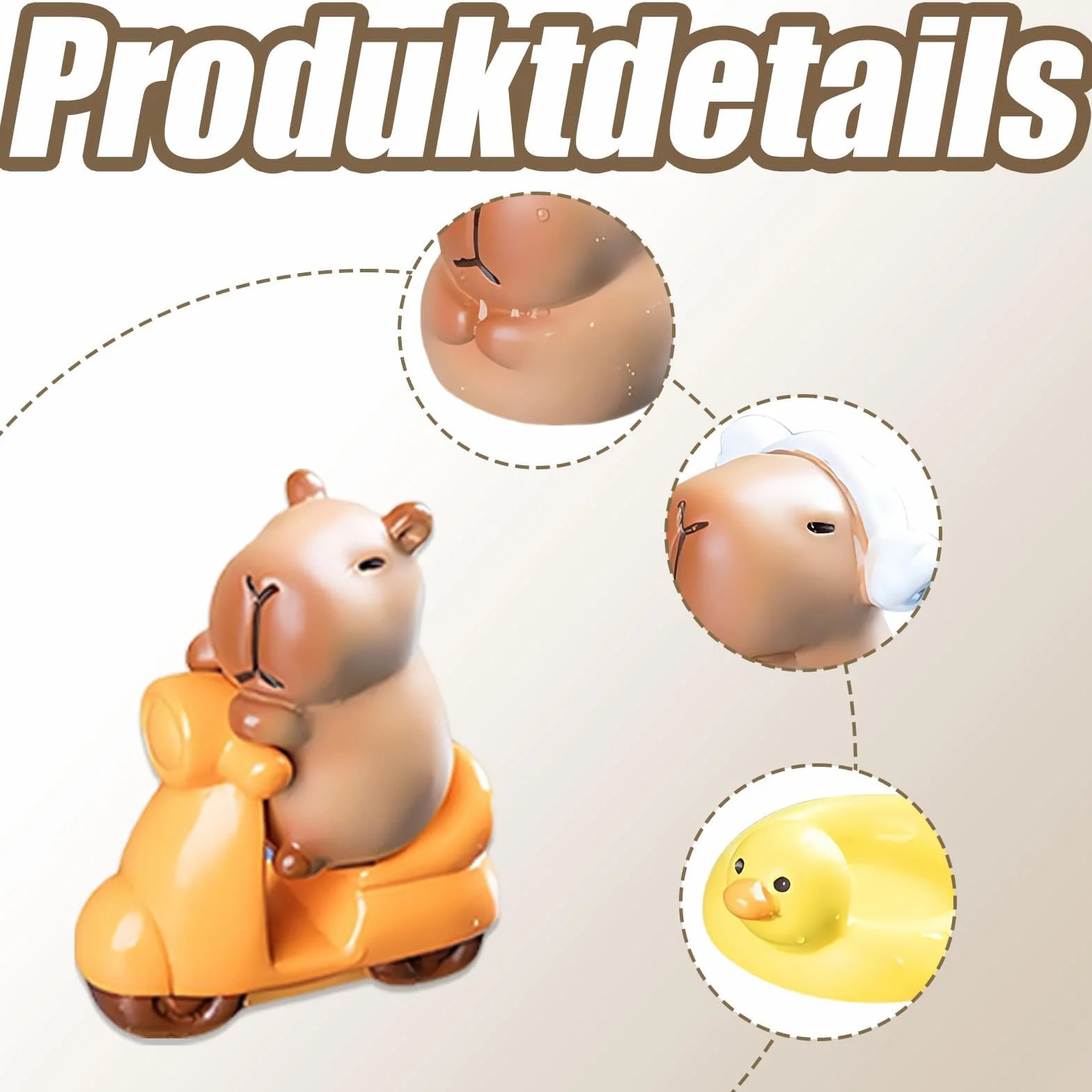 Capybara zestaw 13 figurek Capybara na urodziny, do dekoracji tortu, Capybara, słodki zestaw zabawek Kapibara, do ogrodu wróżek, dekoracja domu, Capybara, miniaturki domku dla lalek, mini twarda