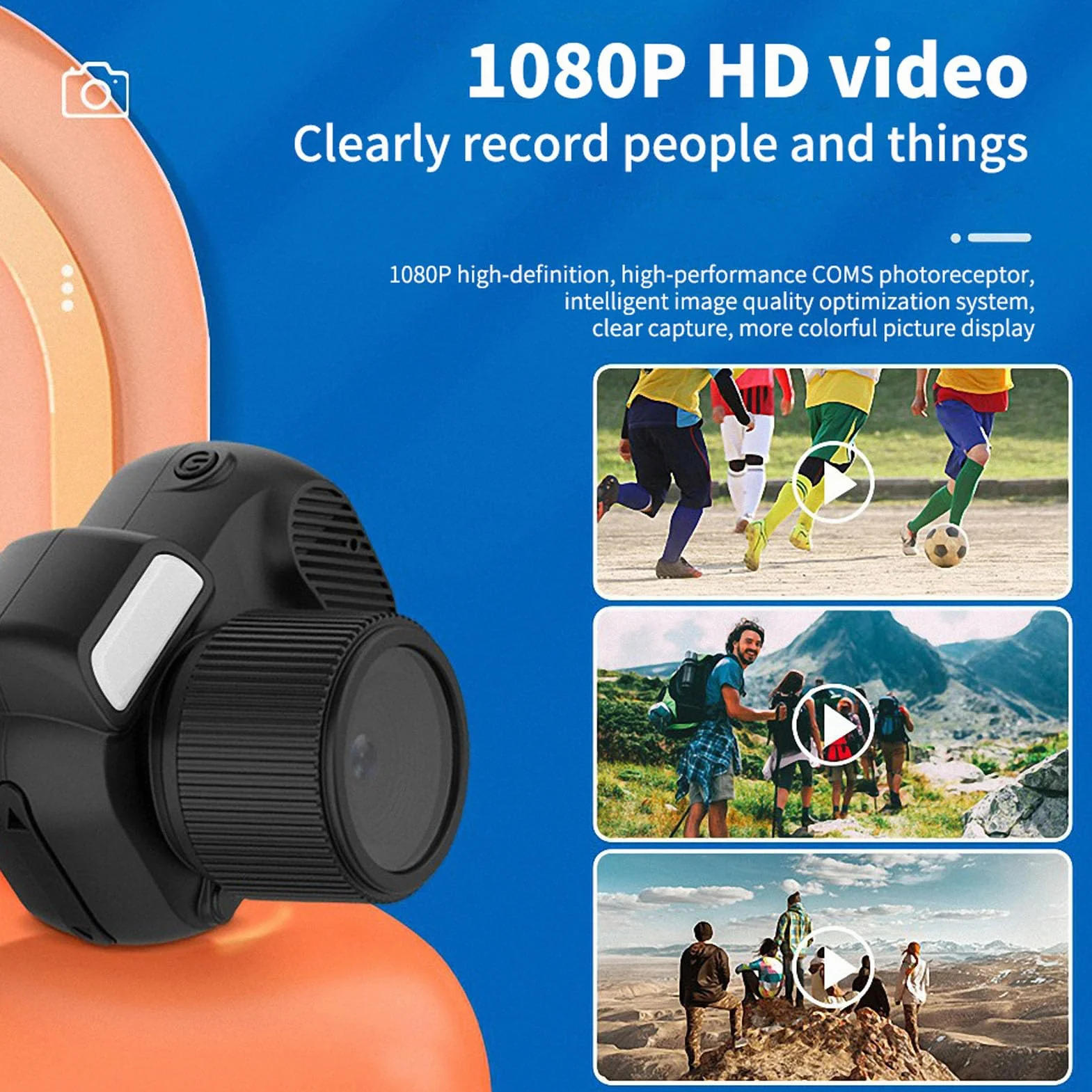 Mini Aparat Cyfrowy dla Dzieci, Kamera Wideo FHD 1080P 30fps z Ekranem 0,96 Cala, Mały Aparat z możliwością ładowania dla Studentów Nastolatki Dorośli Dziewczęta Chłopcy
