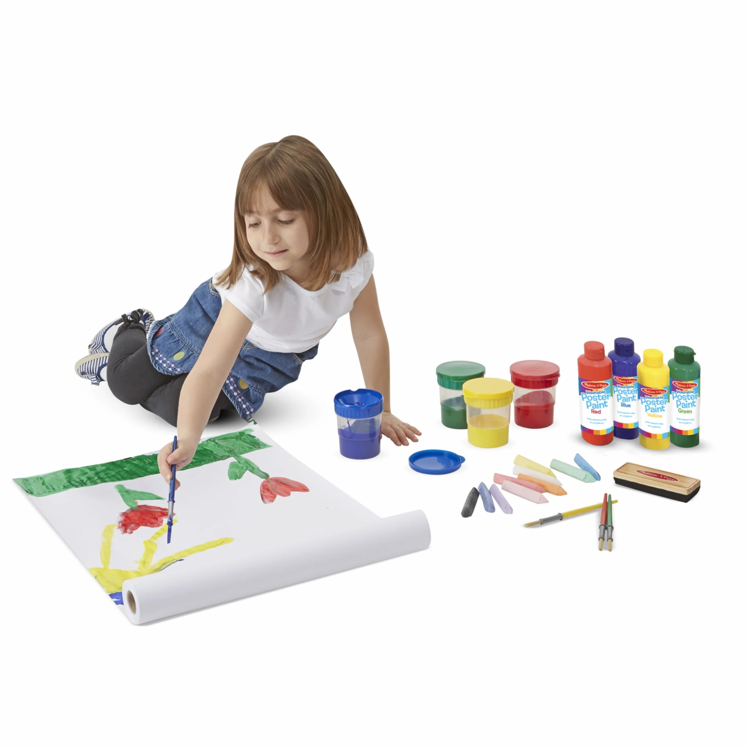 Melissa & Doug Zestaw akcesoriów sztalugowych | Sztuka i rzemiosło | Materiały plastyczne | 3+ | Prezent dla chłopca lub dziewczynki, wielokolorowy