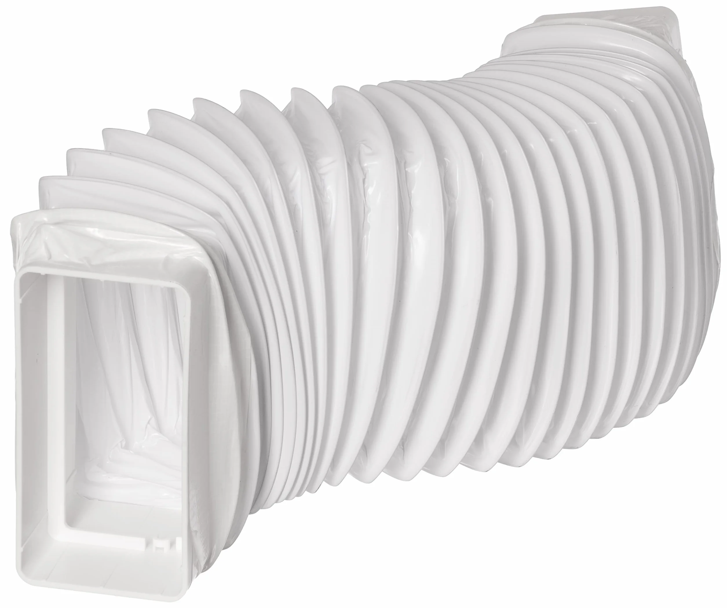 110 x 55 mm / 0,5 m PVC elastyczny kanał ze złączem, wąż wentylacyjny do płaskich kanałów, wąż wylotowy do klimatyzacji, suszarki bębnowej, okapu kuchennego