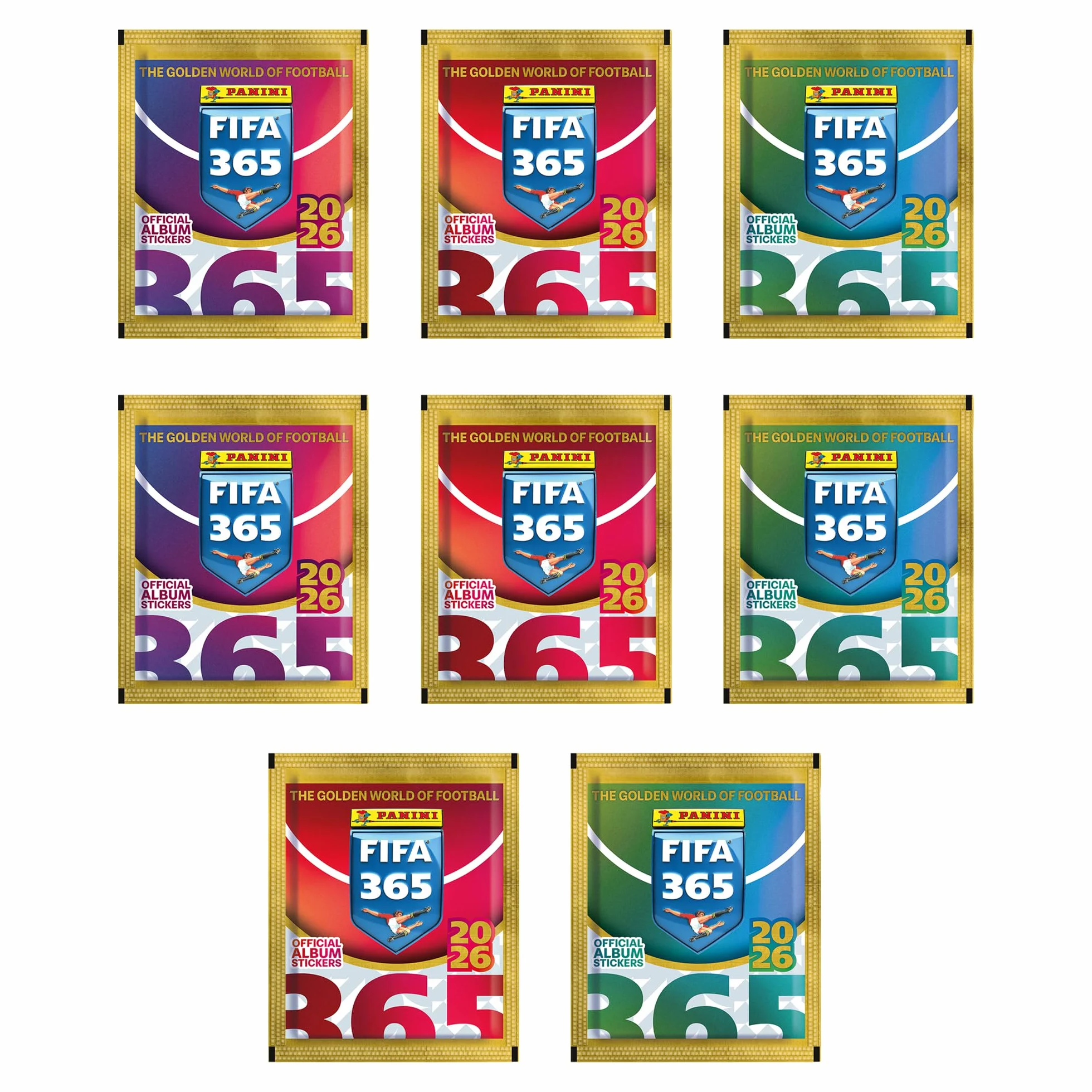 Panini FIFA 365 2026 naklejki blister, 8 sztuk