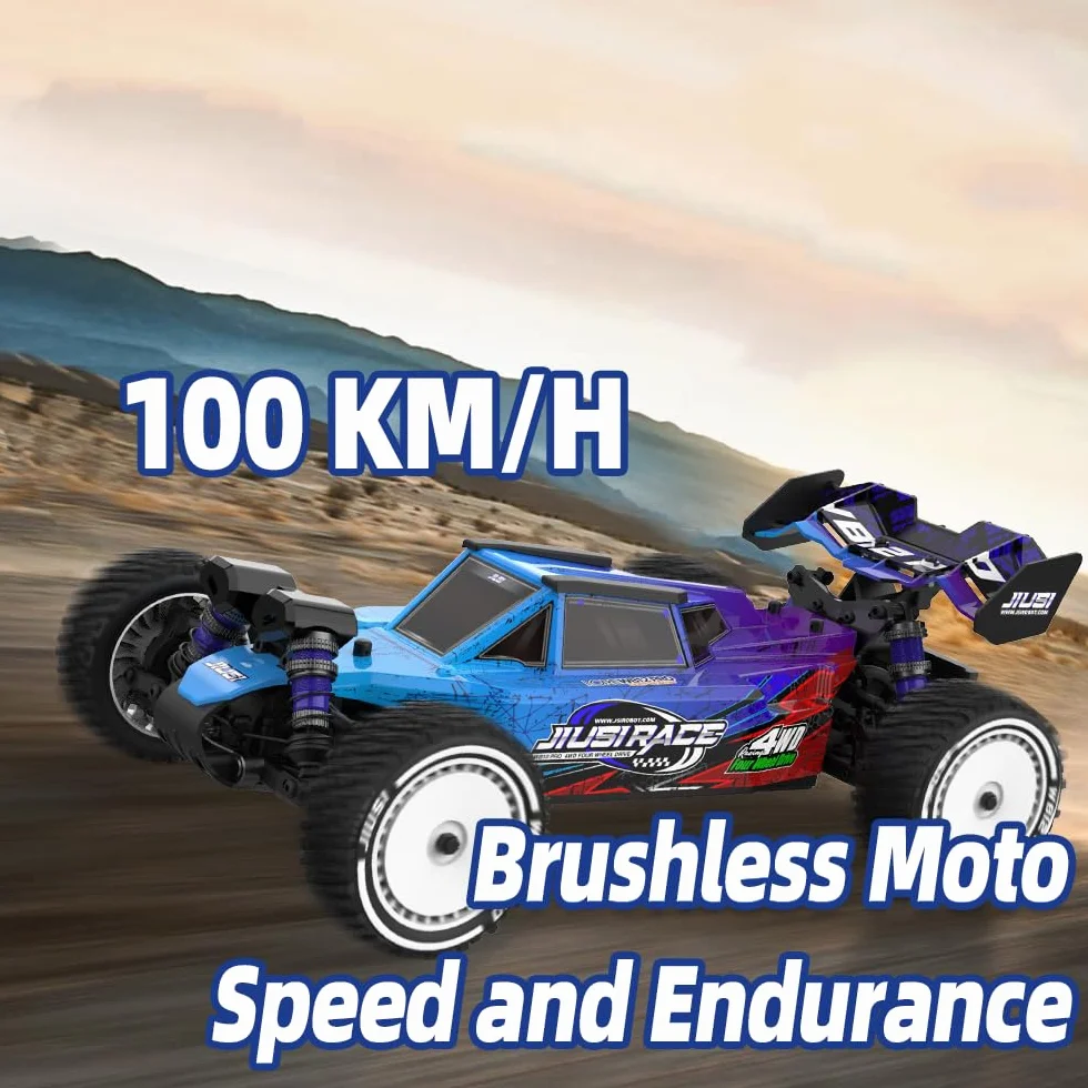100 km/h, bezszczotkowy zdalnie sterowany samochód, wodoszczelny samochód wyścigowy 1:12, 2,4 GHz, wózek terenowy RC dla dorosłych, 4WD, szybki samochód offroad, RC Monster Truck, 3 baterie