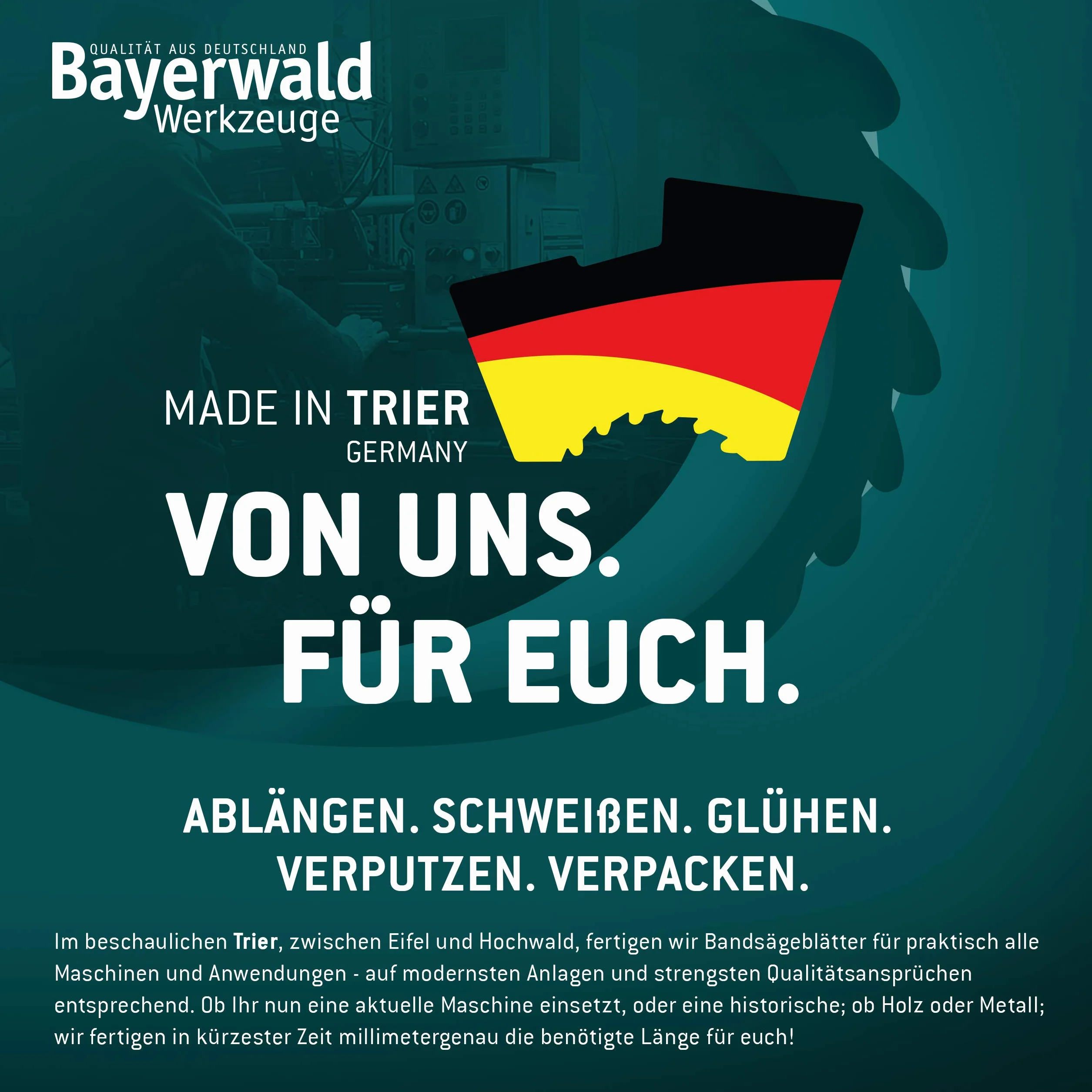 Bayerwald brzeszczot taśmowy ze stali narzędziowej – 2225 x 10 x 0,36 x 4 / drewno, metale nieżelazne, tworzywo sztuczne, cienka blacha/taśma do piły pasuje do Metabo BAS380 i wielu innych.