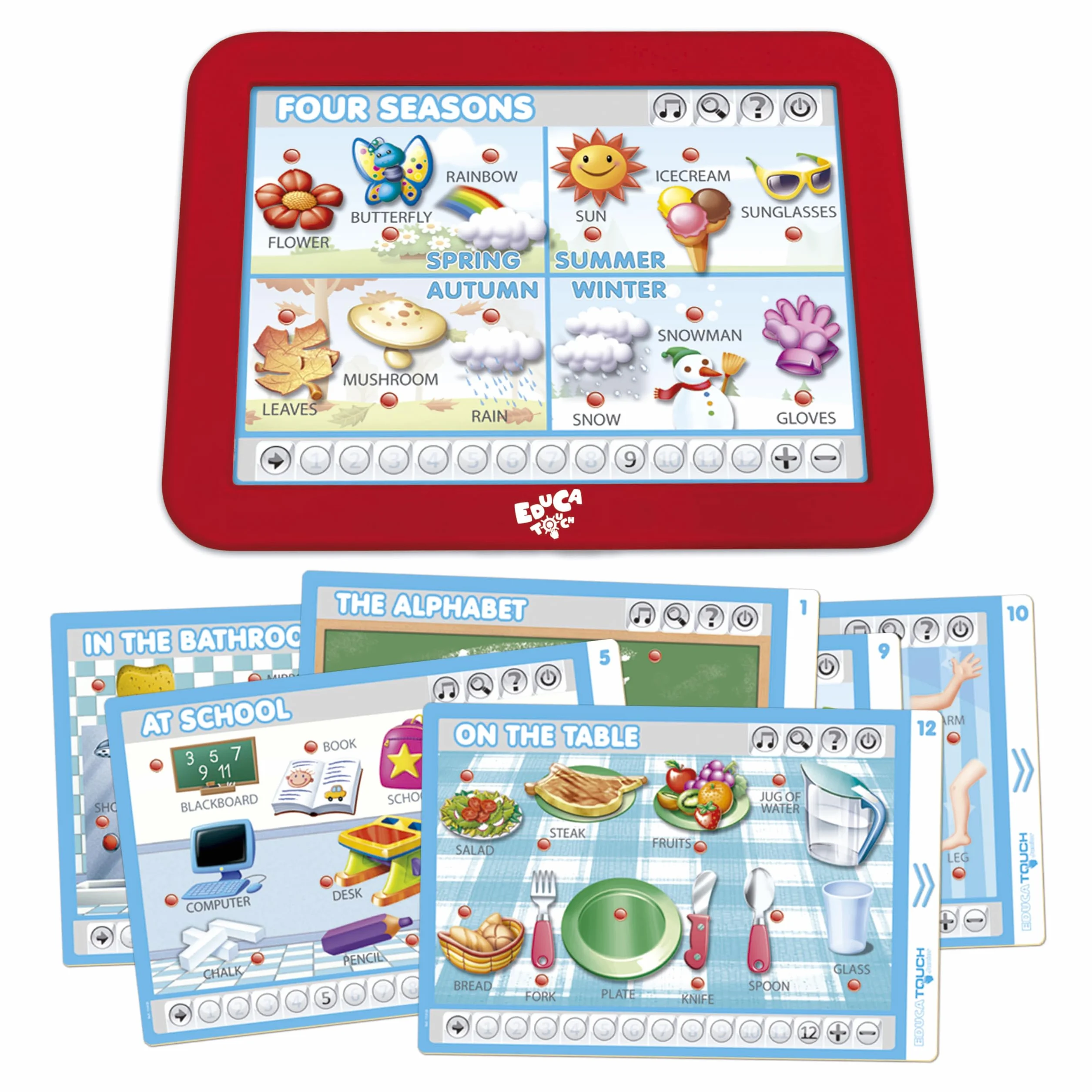 Educa - Touch Junior nauka angielskiego gra edukacyjna dla dzieci, wielokolorowa (15438)